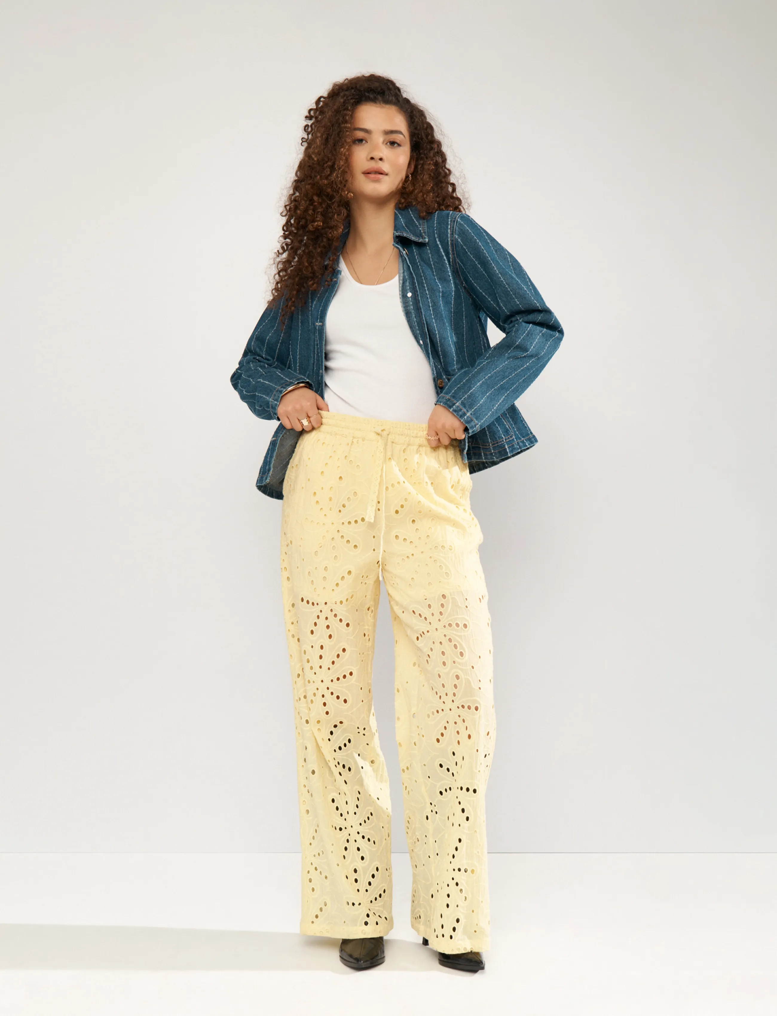 Nümph NUPALMA PANTS - Riided - POPCORN / yellow