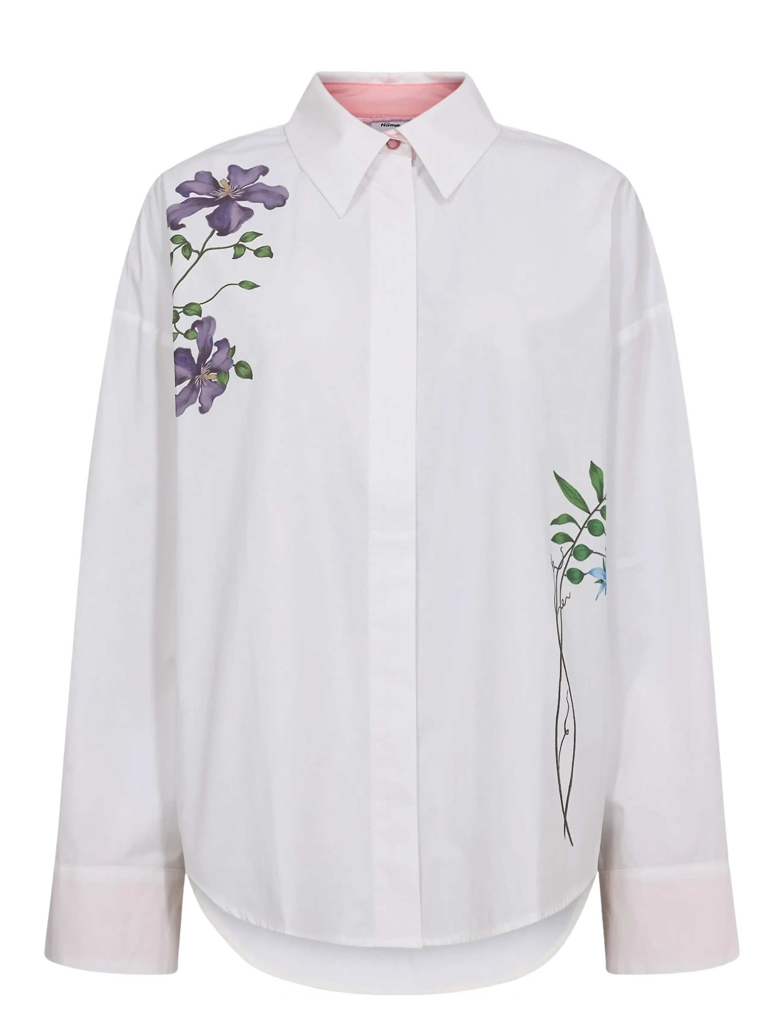 NÜMPH Nuflory Shirt Weiß - 38 - Damen