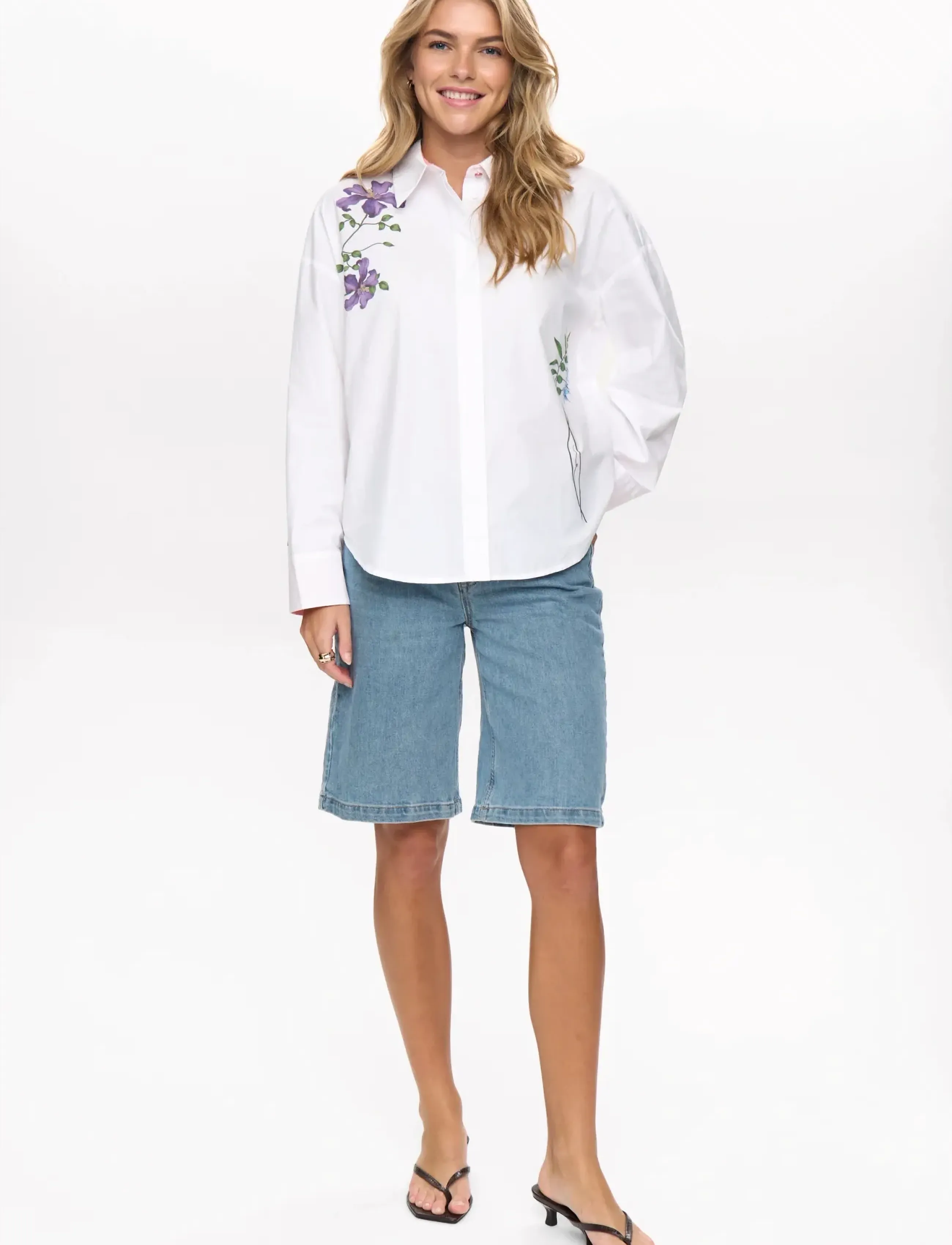 Nümph NUFLORY SHIRT - Bluser & Skjorter - BRIGHT WHITE / white