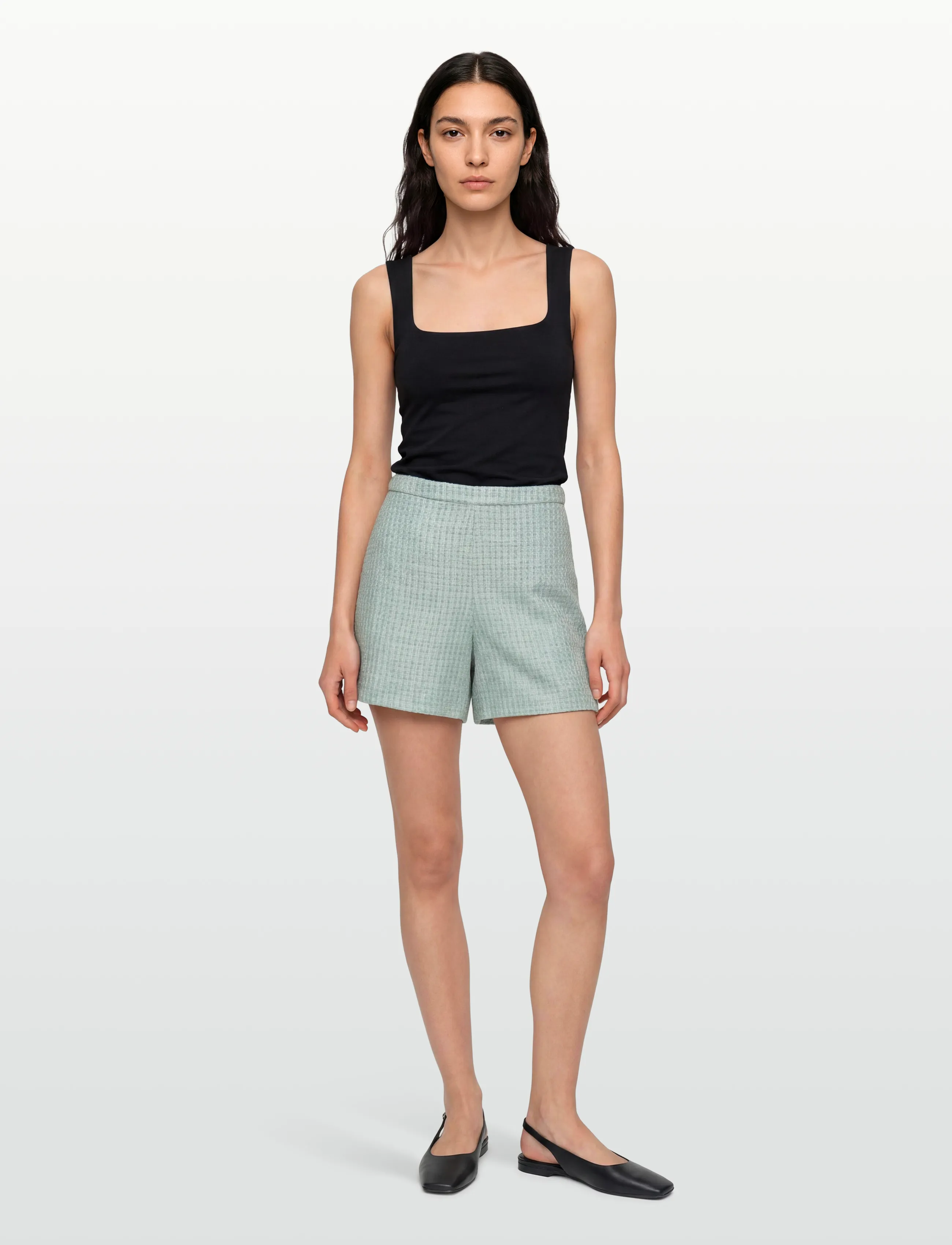 Nümph Nushana Shorts, 40, Grey, Shorts > Afslappede Shorts, Dame