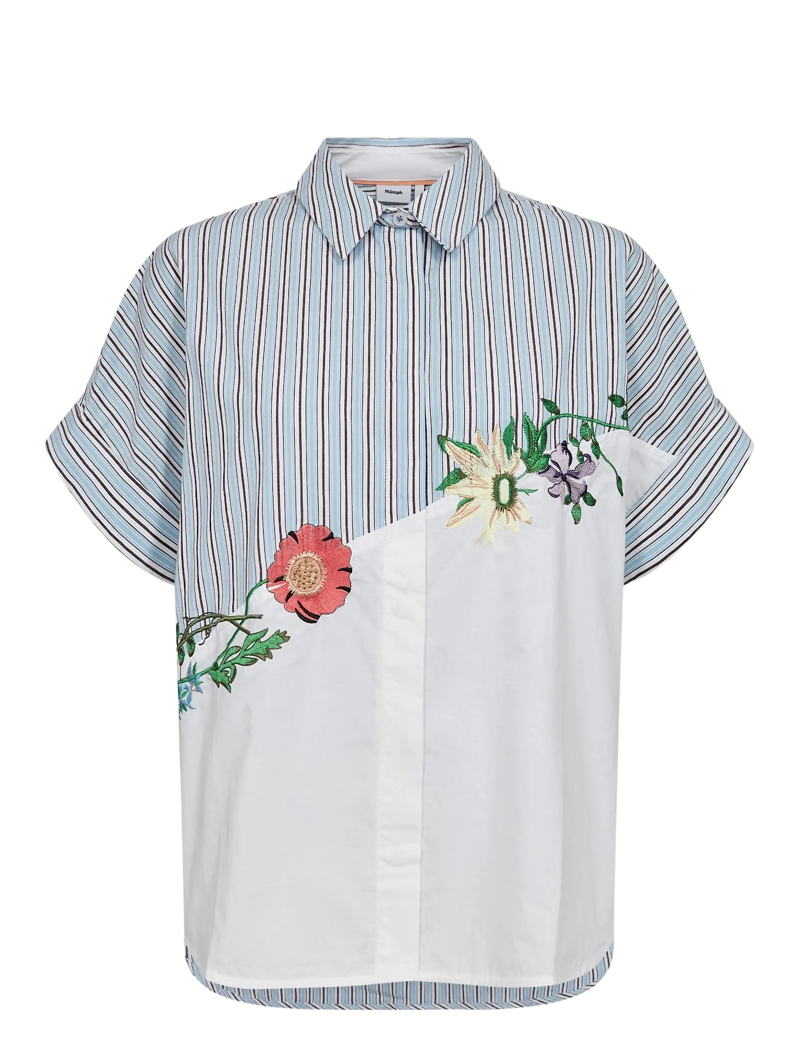 Nümph NUFLORINDA SLEEVELESS SHIRT - Skjorter - AIRY BLUE / blue