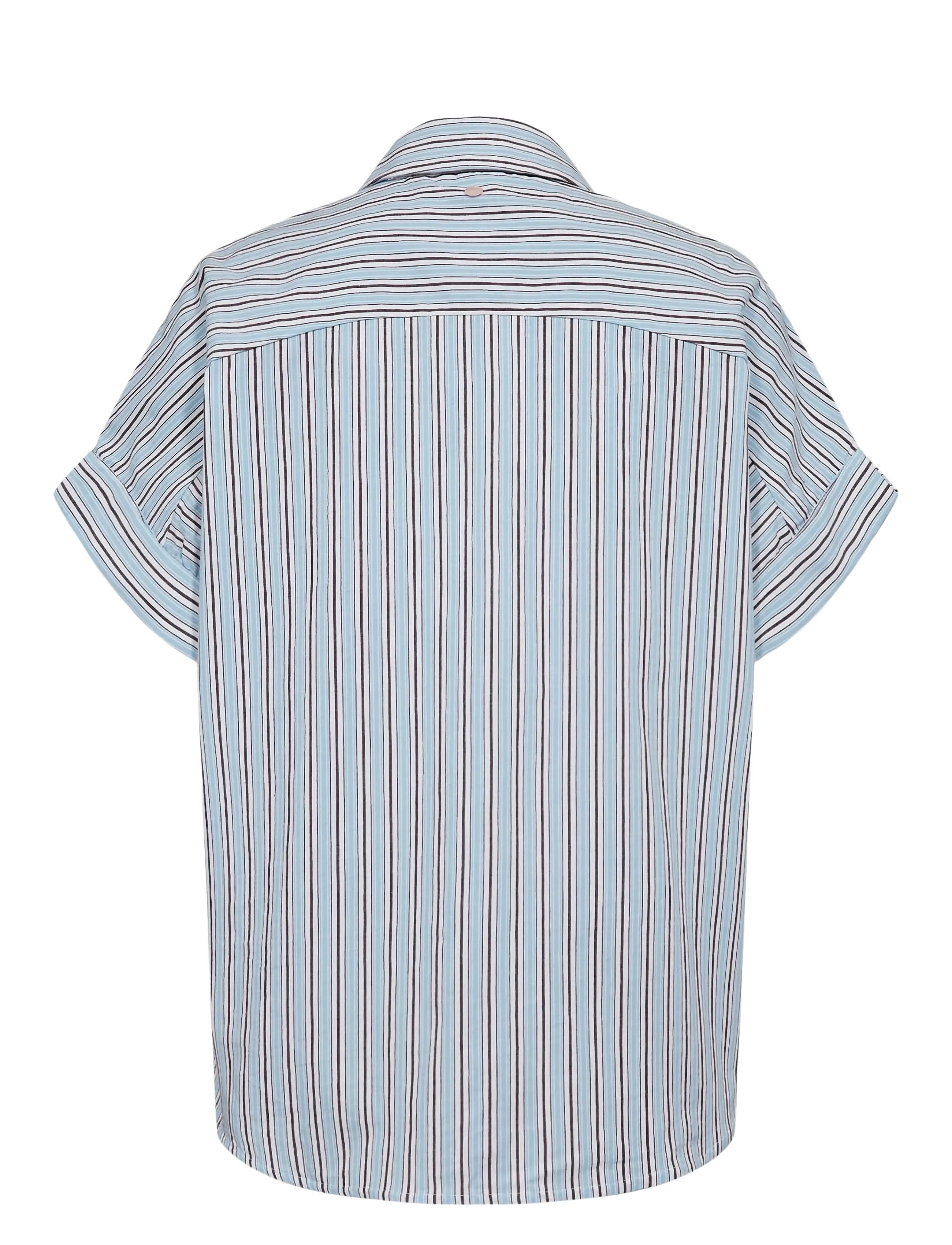 Nümph - NUFLORINDA SLEEVELESS SHIRT - kortærmede skjorter - airy blue - 2