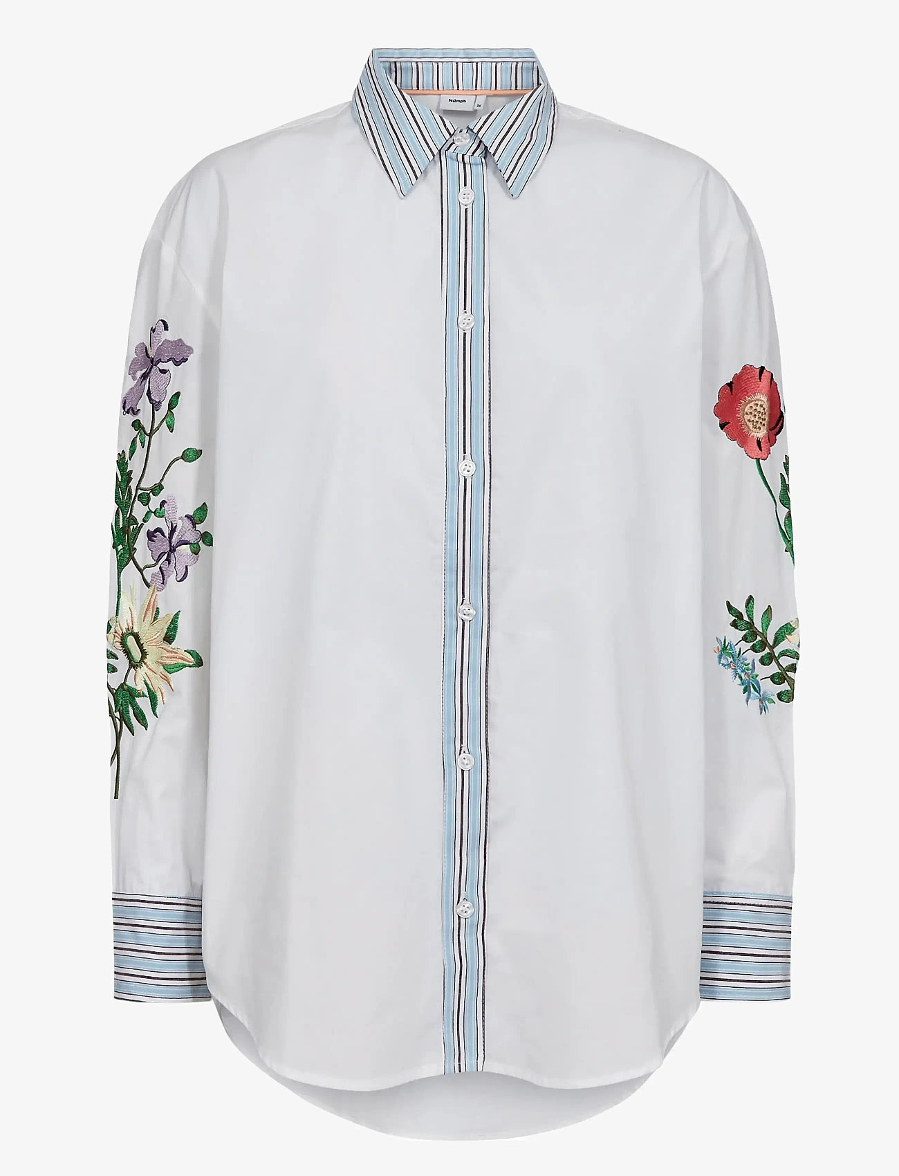 Nümph - NUFLORINDA SHIRT - long-sleeved shirts - bright white - 0