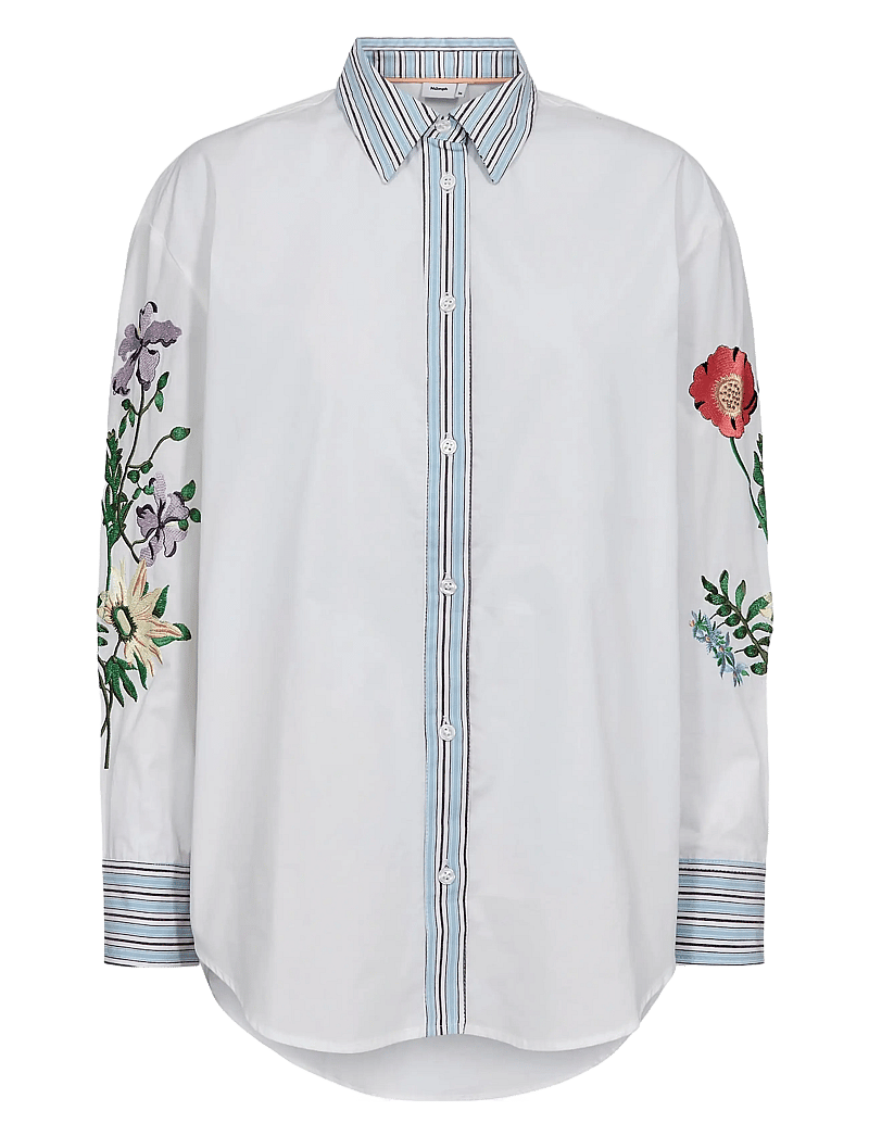 Nümph - NUFLORINDA SHIRT - long-sleeved shirts - bright white - 0