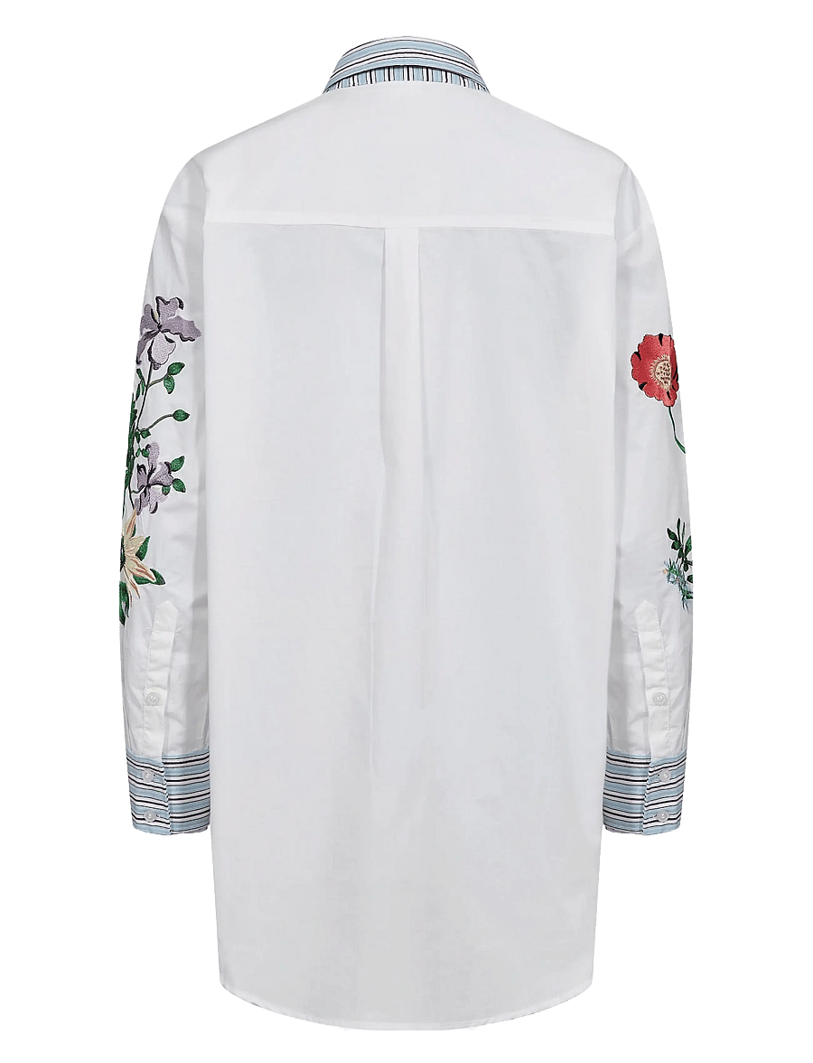 Nümph - NUFLORINDA SHIRT - langærmede skjorter - bright white - 1