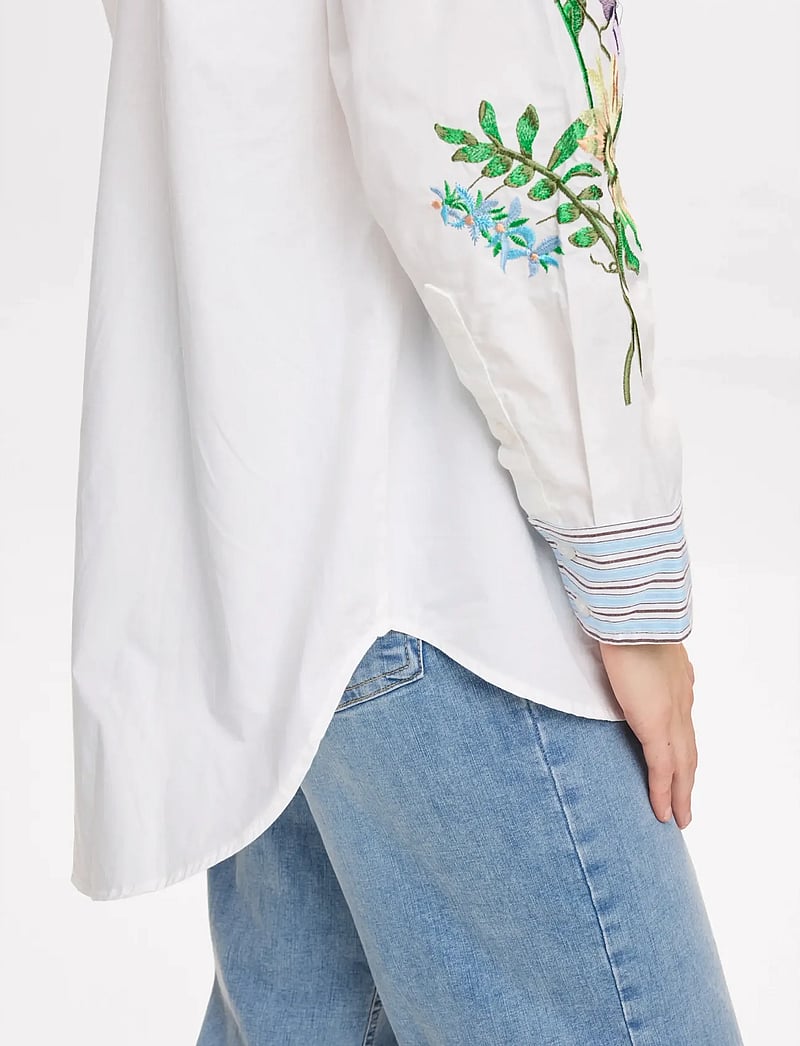 Nümph - NUFLORINDA SHIRT - long-sleeved shirts - bright white - 3