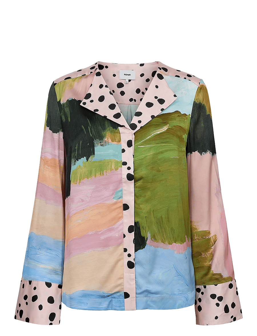 Nümph - NUMEADOW DALMA SHIRT - marškiniai ilgomis rankovėmis - peony - 1