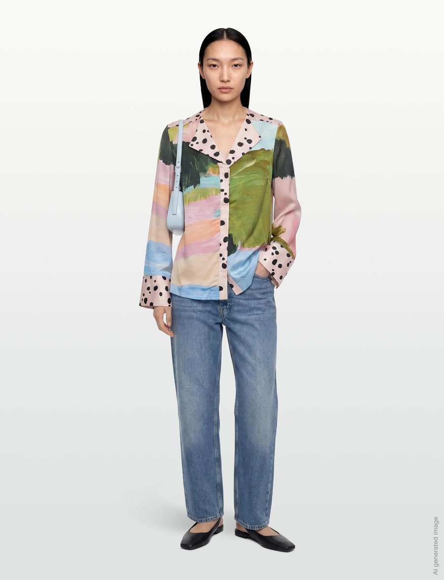 Nümph - NUMEADOW DALMA SHIRT - marškiniai ilgomis rankovėmis - peony - 0