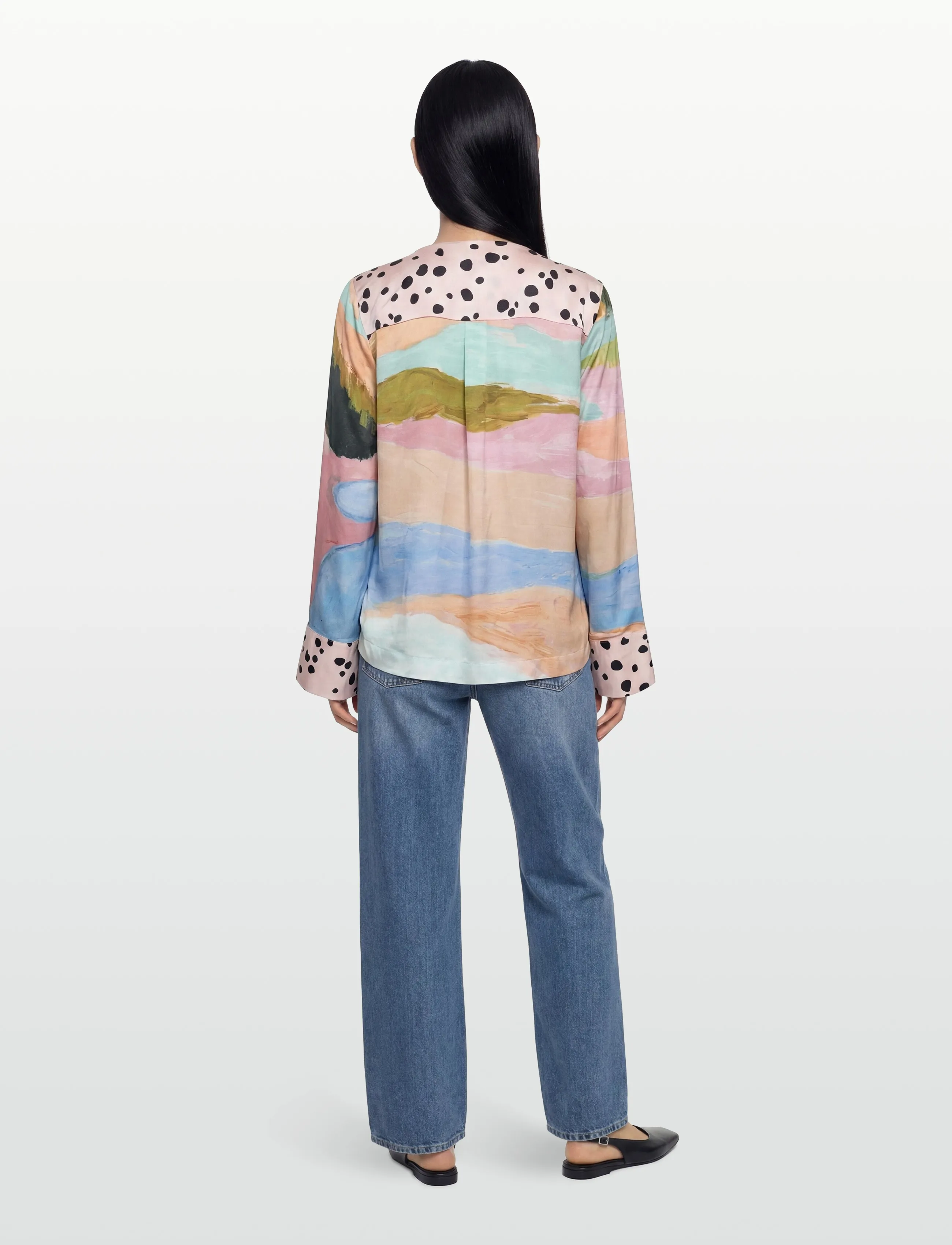Nümph - NUMEADOW DALMA SHIRT - pitkähihaiset paidat - peony - 4
