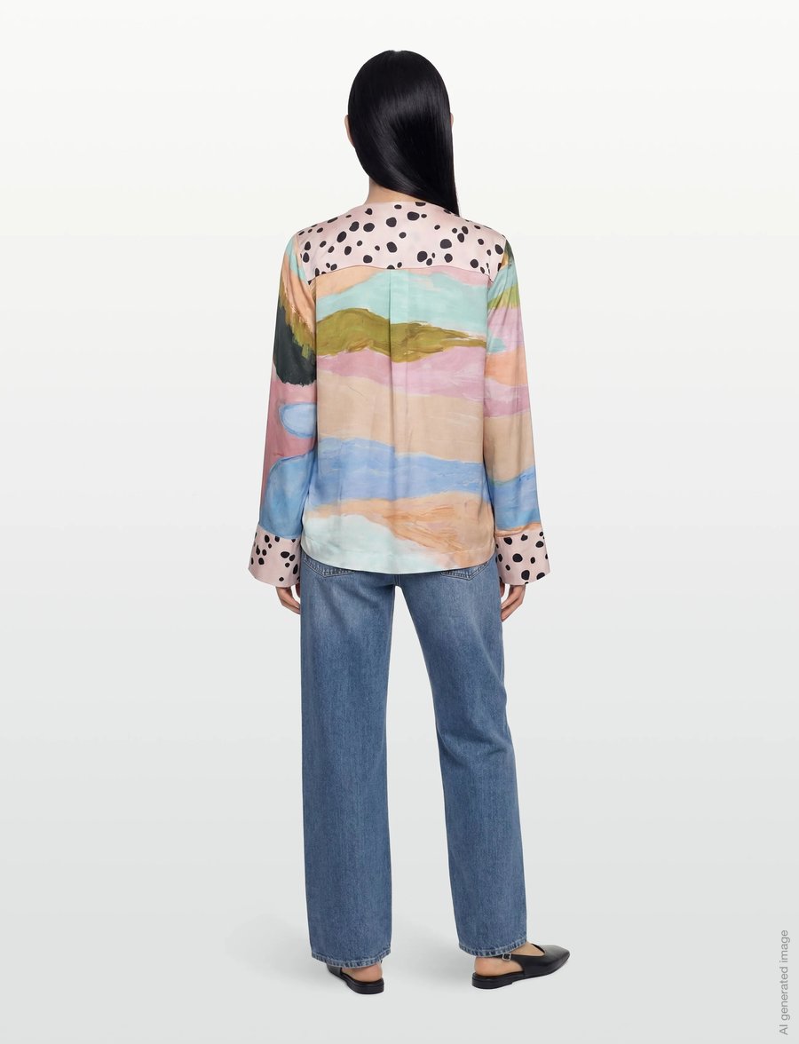 Nümph - NUMEADOW DALMA SHIRT - marškiniai ilgomis rankovėmis - peony - 4