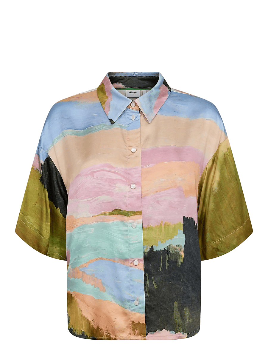 Nümph - NUMEADOW SHIRT - kurzärmlige hemden - peony - 1