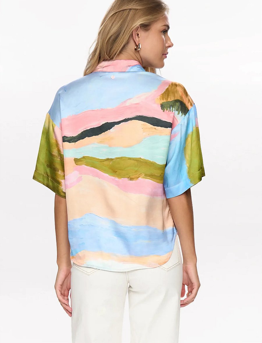 Nümph - NUMEADOW SHIRT - kurzärmlige hemden - peony - 3