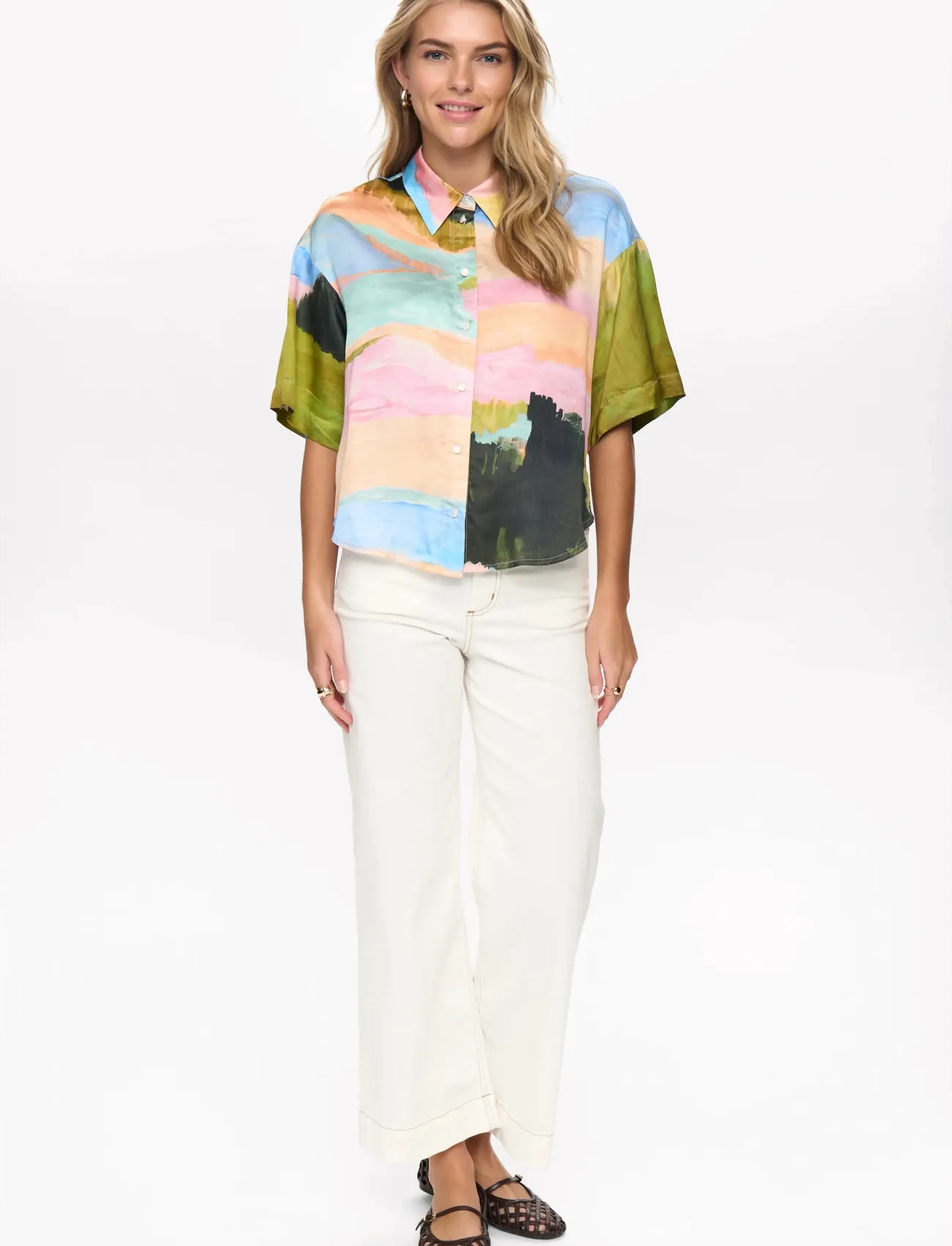 Nümph - NUMEADOW SHIRT - kortærmede skjorter - peony - 4