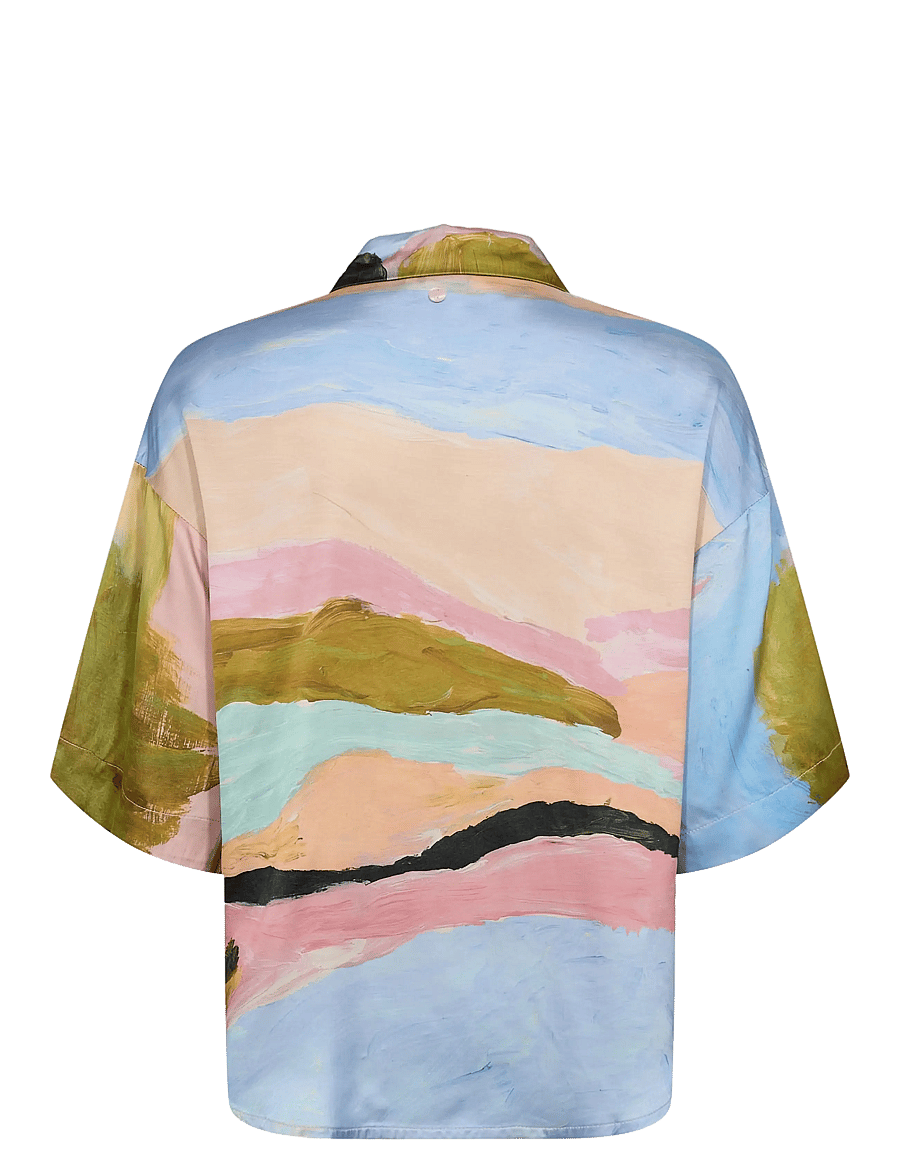 Nümph - NUMEADOW SHIRT - kurzärmlige hemden - peony - 2