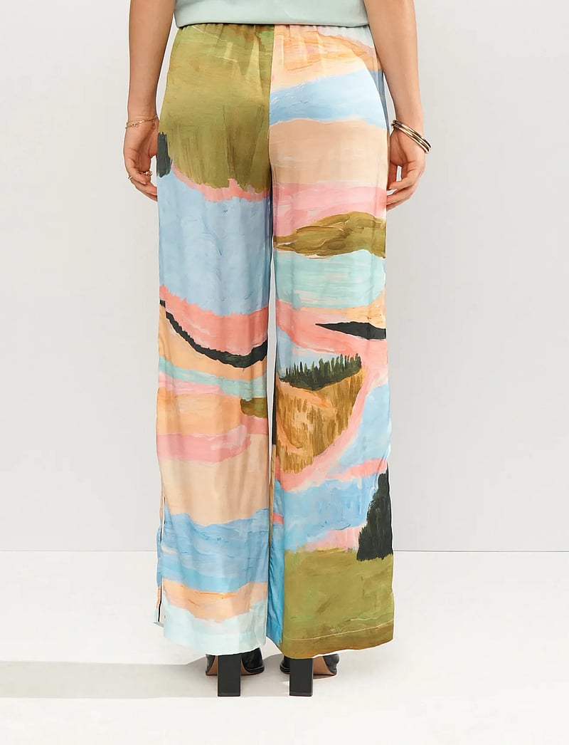 Nümph - NUMEADOW PANTS - hosen mit weitem bein - peony - 0