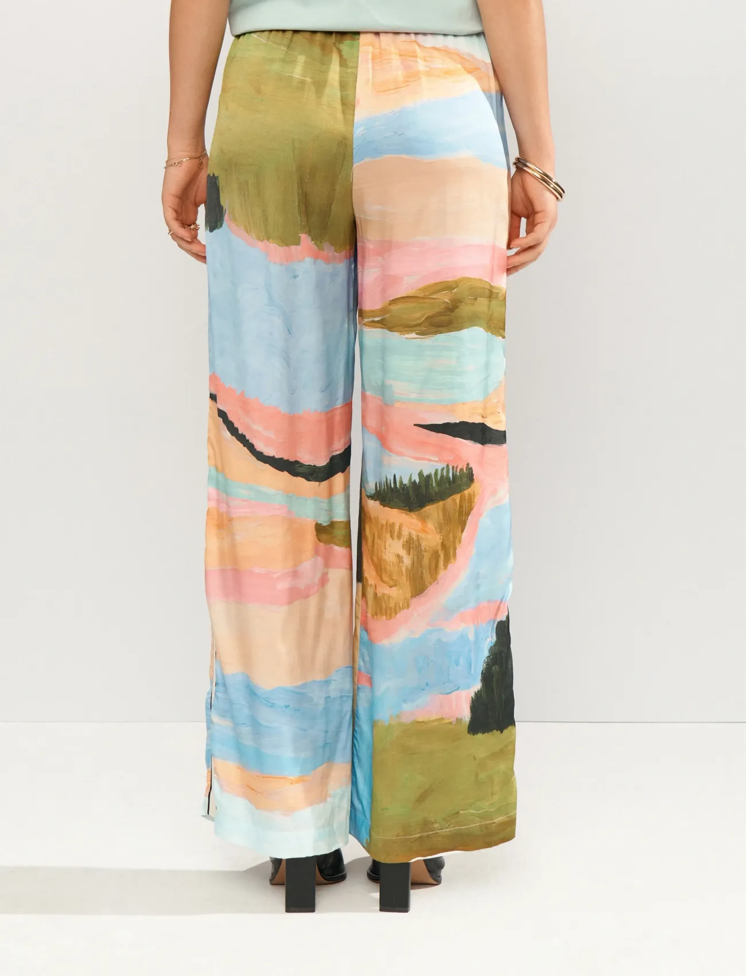 Nümph - NUMEADOW PANTS - hosen mit weitem bein - peony - 4