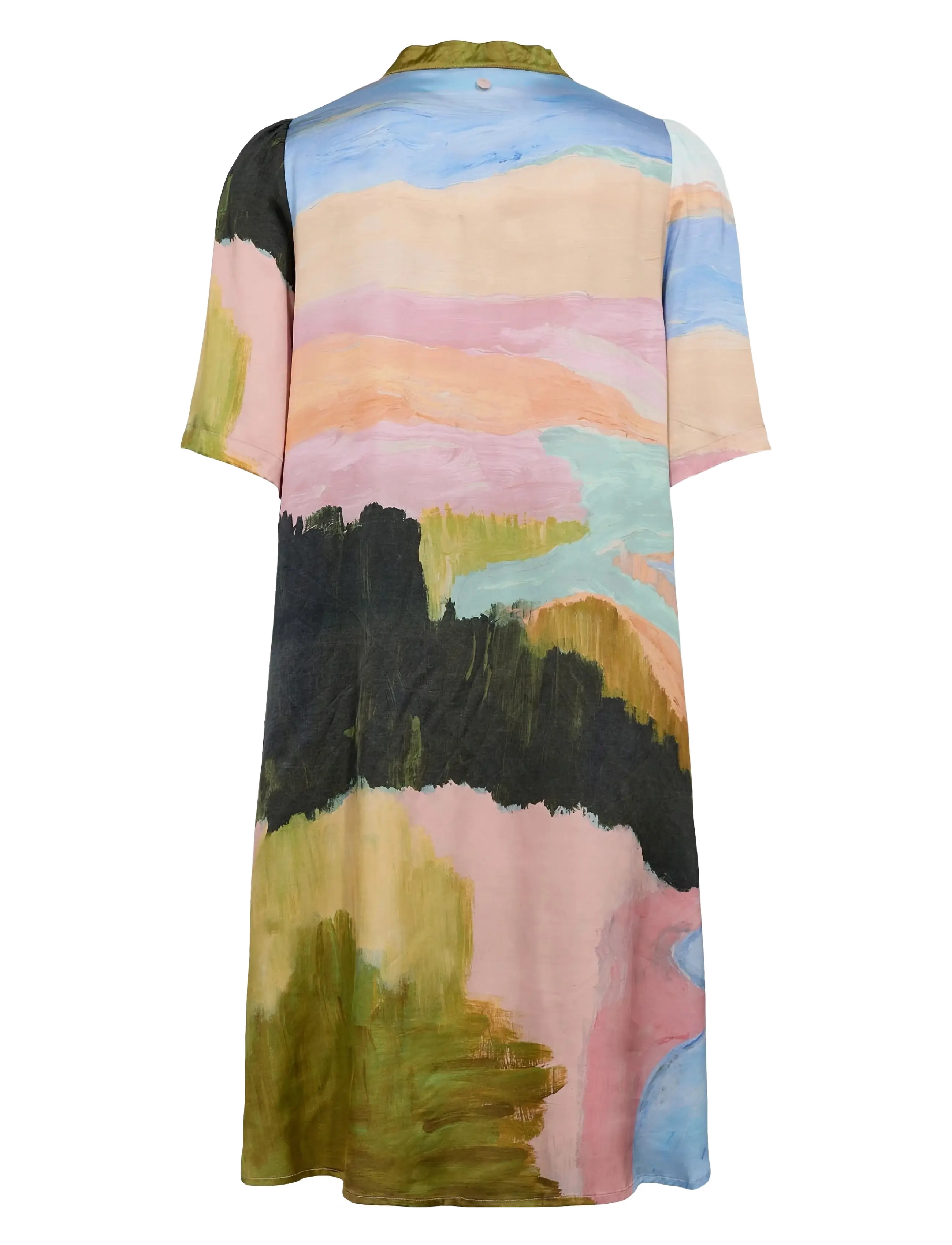 Nümph - NUMEADOW V-NECK DRESS - sommerkleider - peony - 1