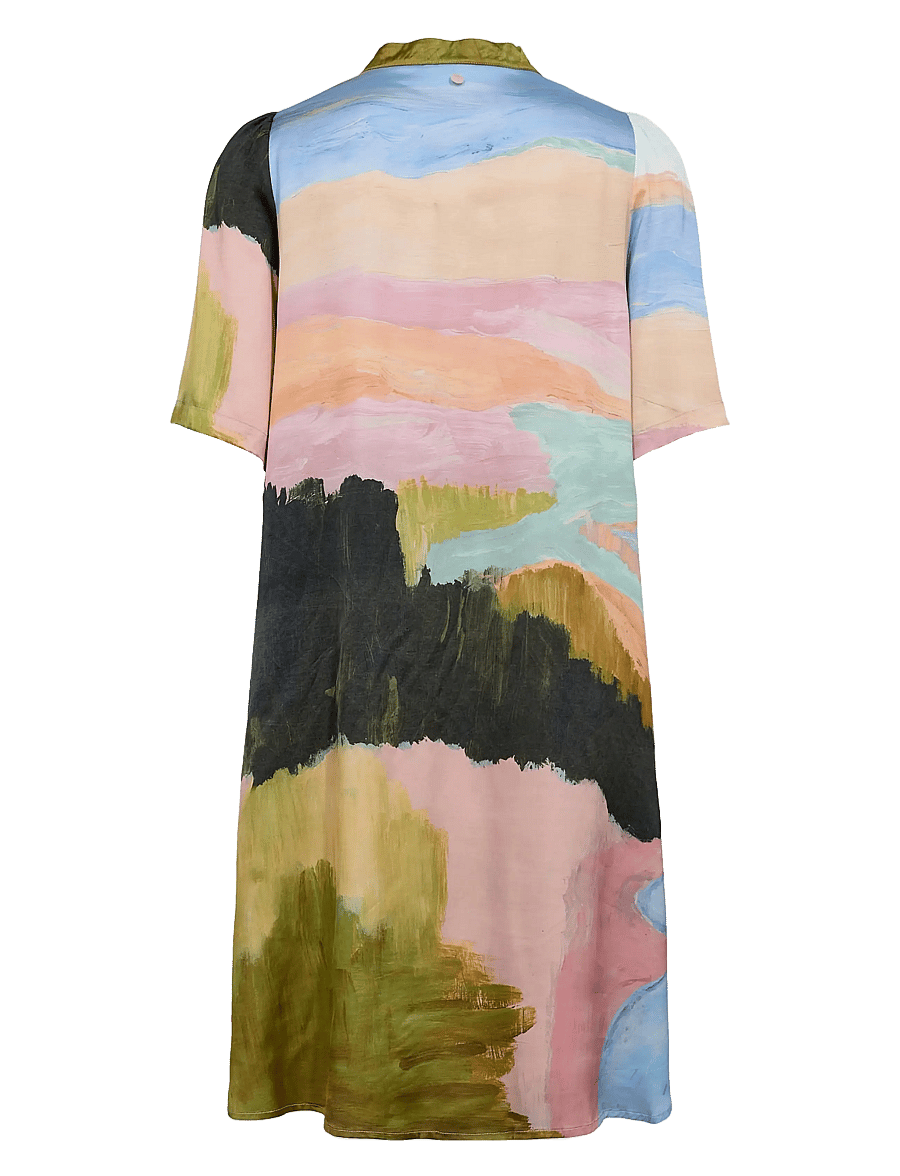 Nümph - NUMEADOW V-NECK DRESS - sommerkleider - peony - 2