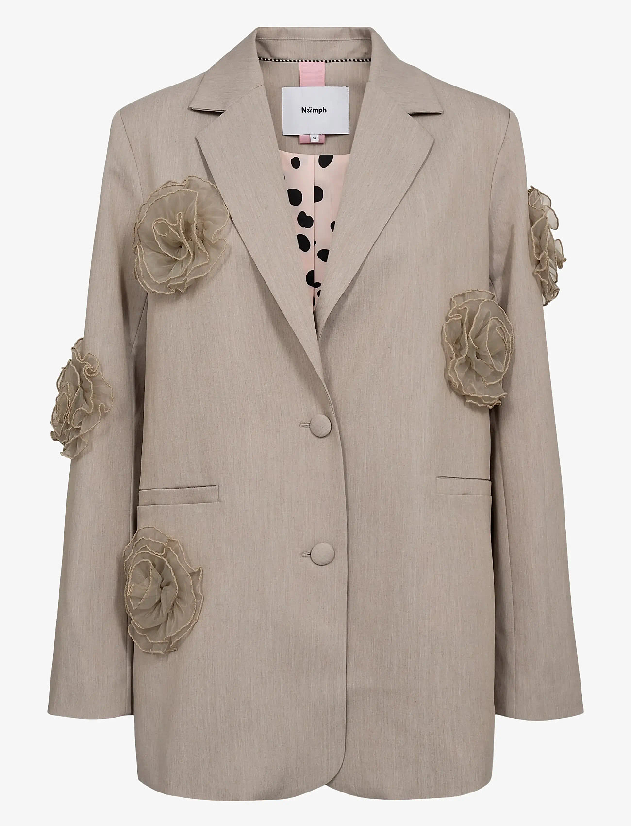 Nümph - NUFLORIA BLAZER - single breasted blazers - chateau gray melange - 1