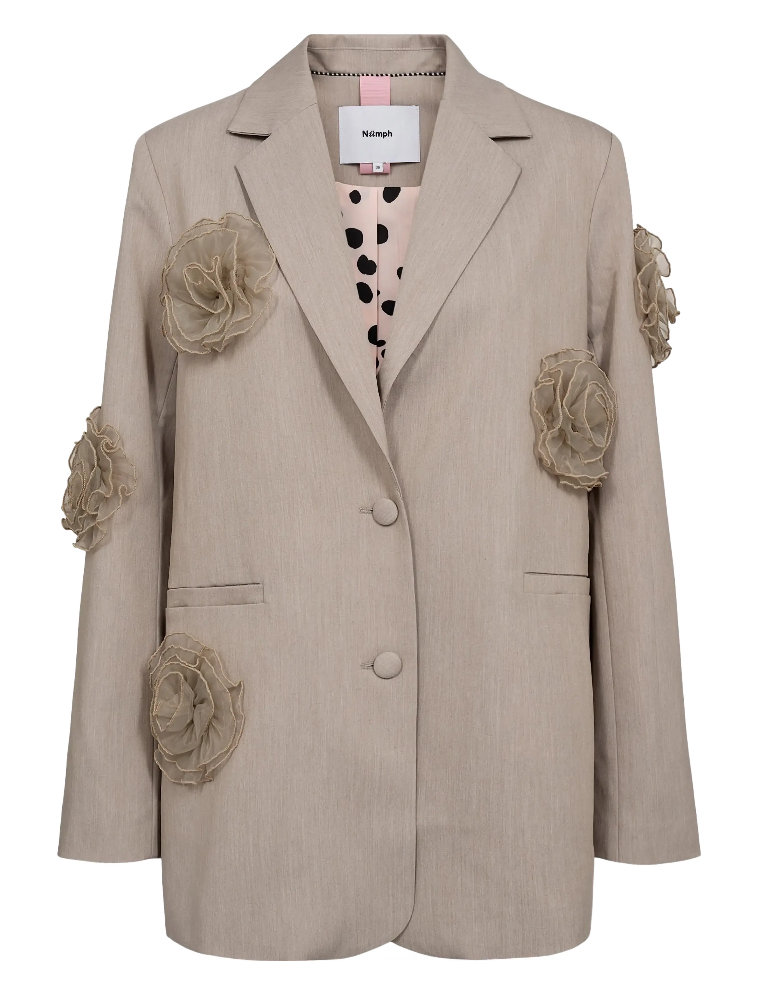 Nümph NUFLORIA BLAZER - Nümph - CHATEAU GRAY MELANGE / grey