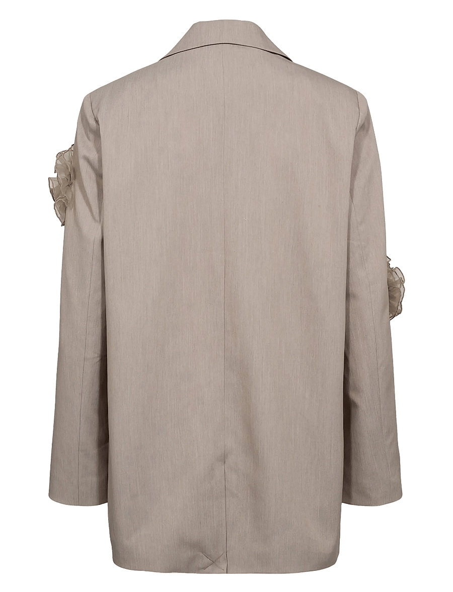 Nümph - NUFLORIA BLAZER - Žaketes ar vienrindas pogājumu - chateau gray melange - 2