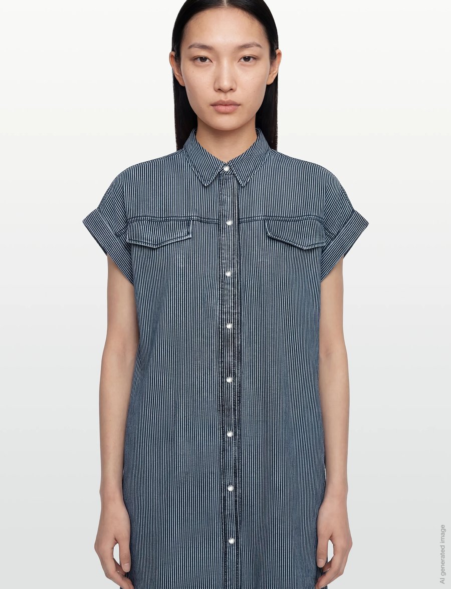 Nümph - NUERINA SHIRT DRESS - shirt dresses - medium blue denim - 3
