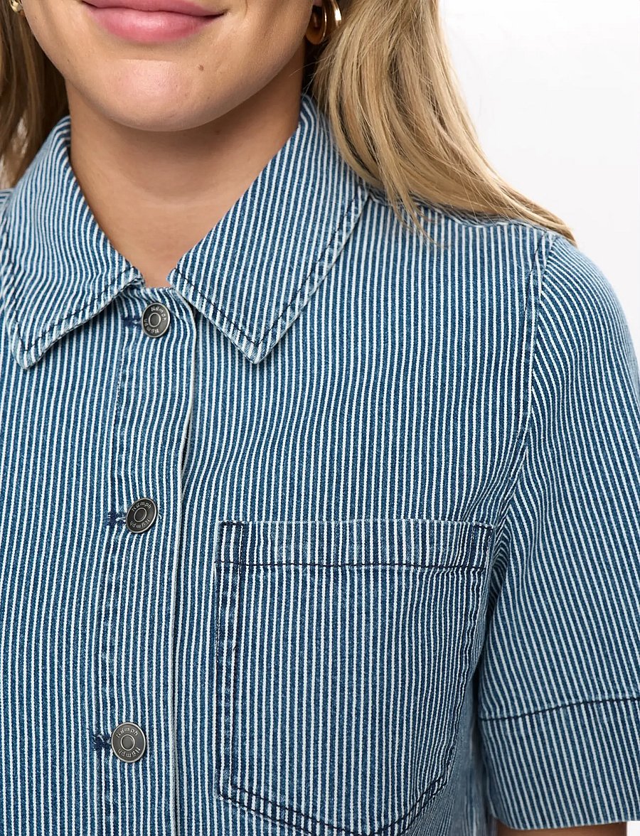 Nümph - NUERINA SHIRT - teksasärgid - medium blue denim - 4
