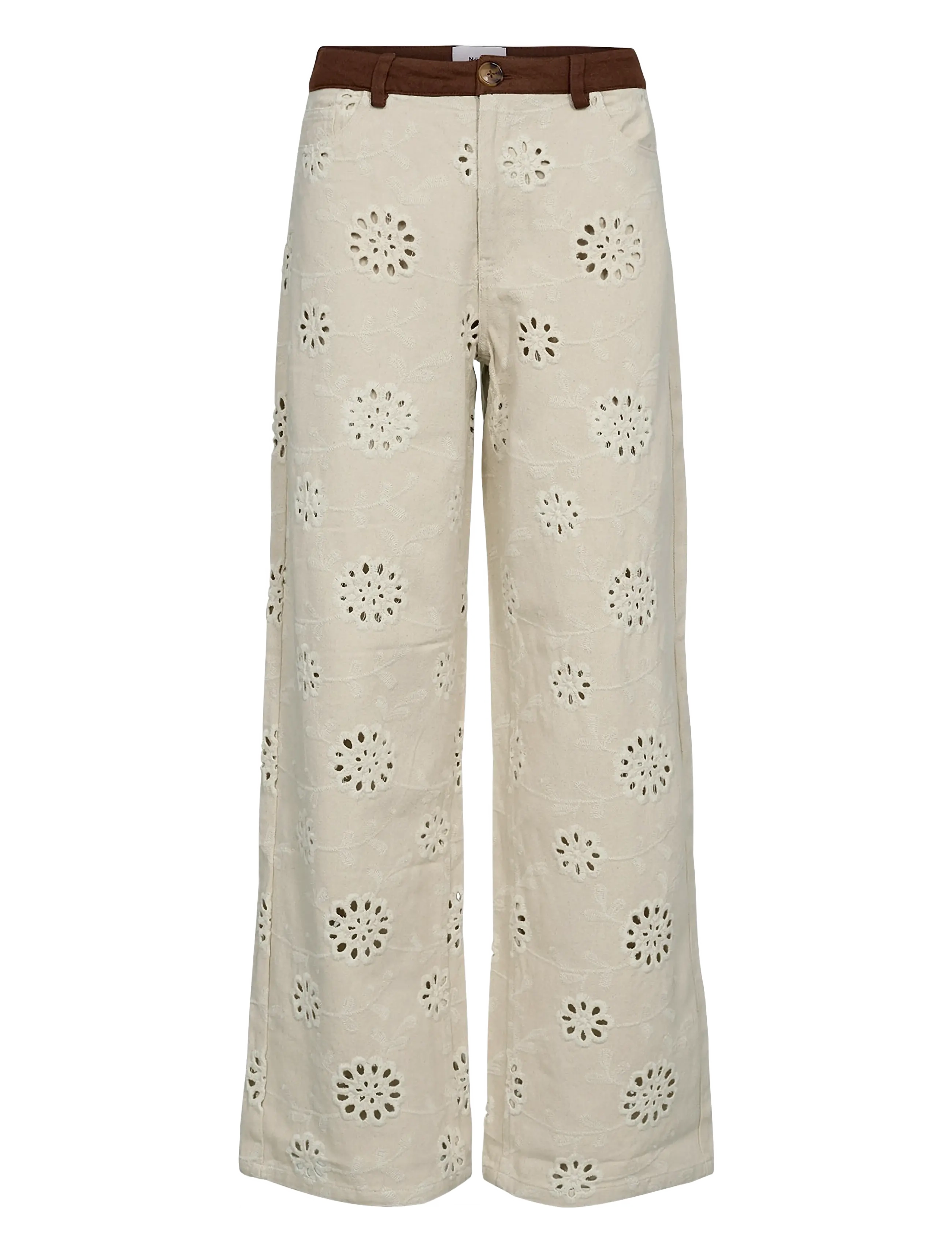 NÜMPH Nuenora Hosen Cream - 44 - Damen