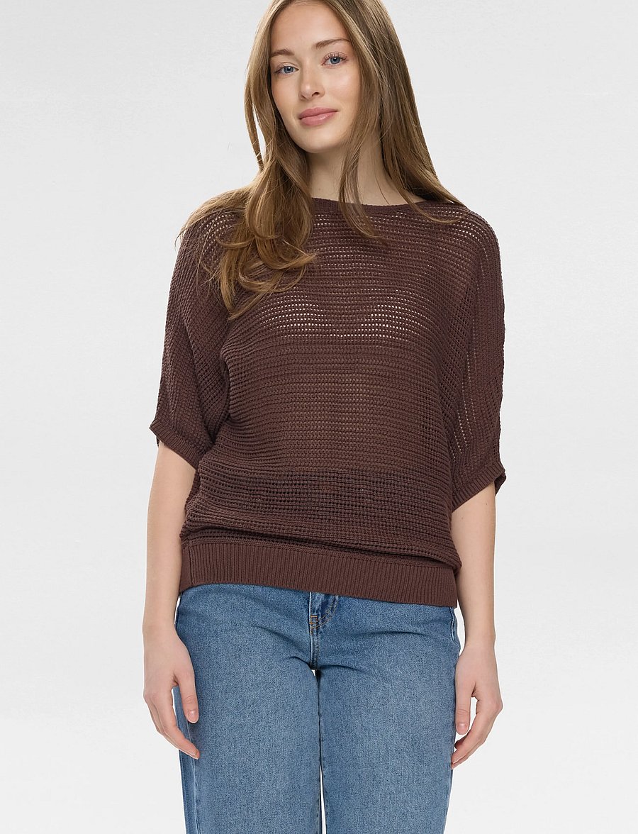 Nümph - NUERIKKA PULLOVER - stickade tröjor - chicory coffee - 0