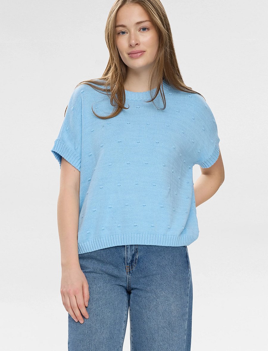 Nümph - NULISANA PULLOVER - kampsunid - airy blue - 4