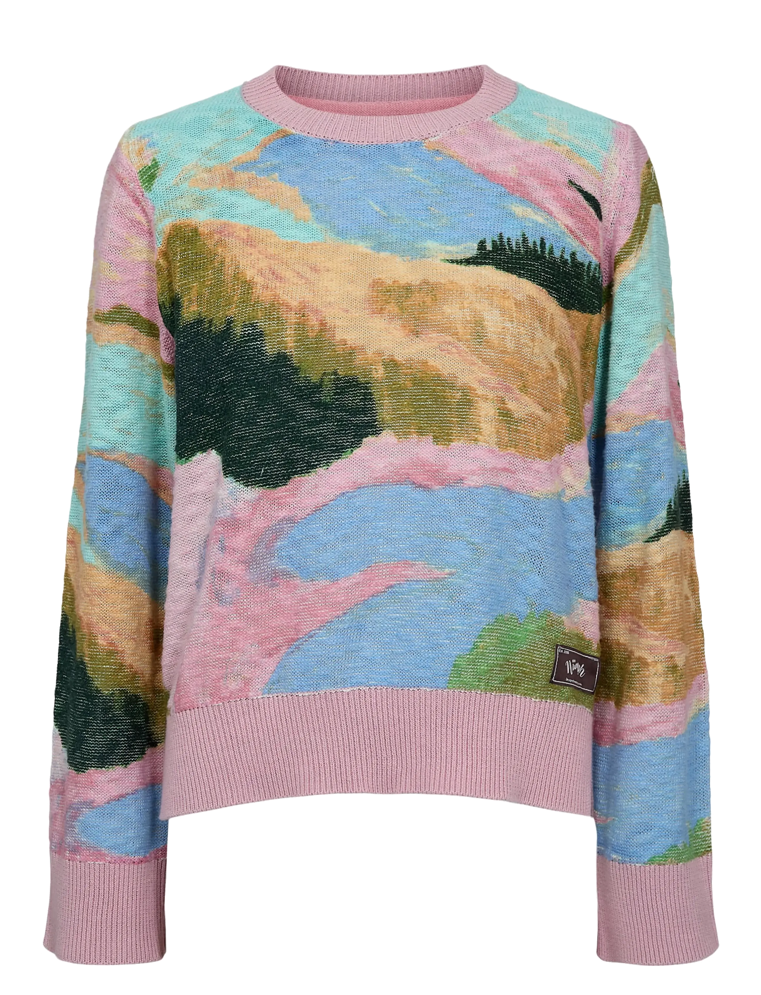 Nümph NUMEADOW PULLOVER - Strik - PEONY / pink/rose