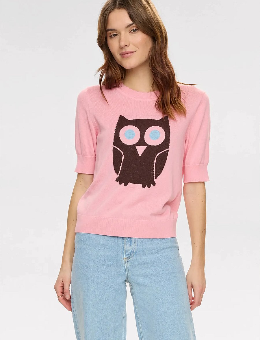 Nümph - NUGLIMMA PULLOVER - striktrøjer - peony - 0