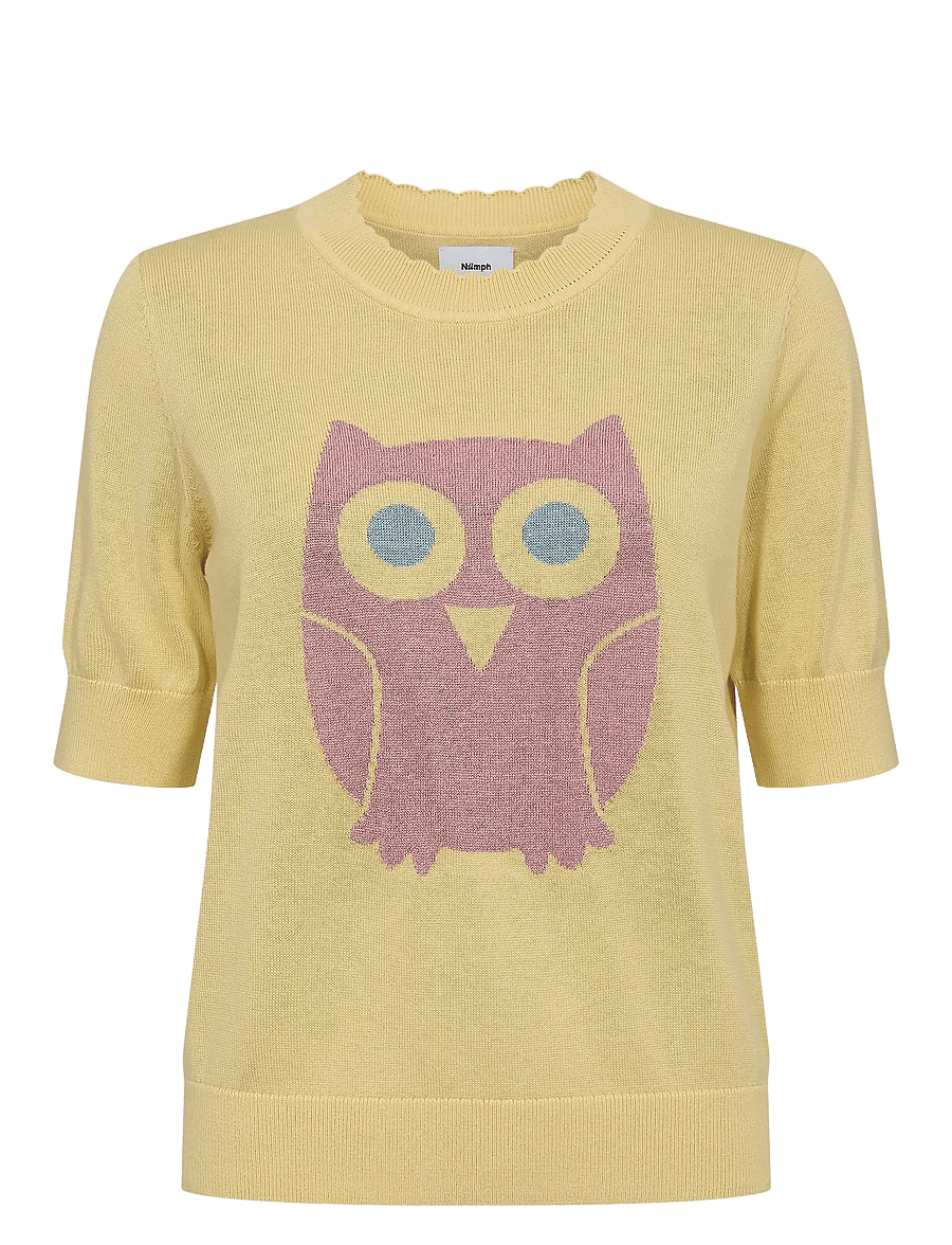 Nümph - NUGLIMMA PULLOVER - striktrøjer - popcorn - 1