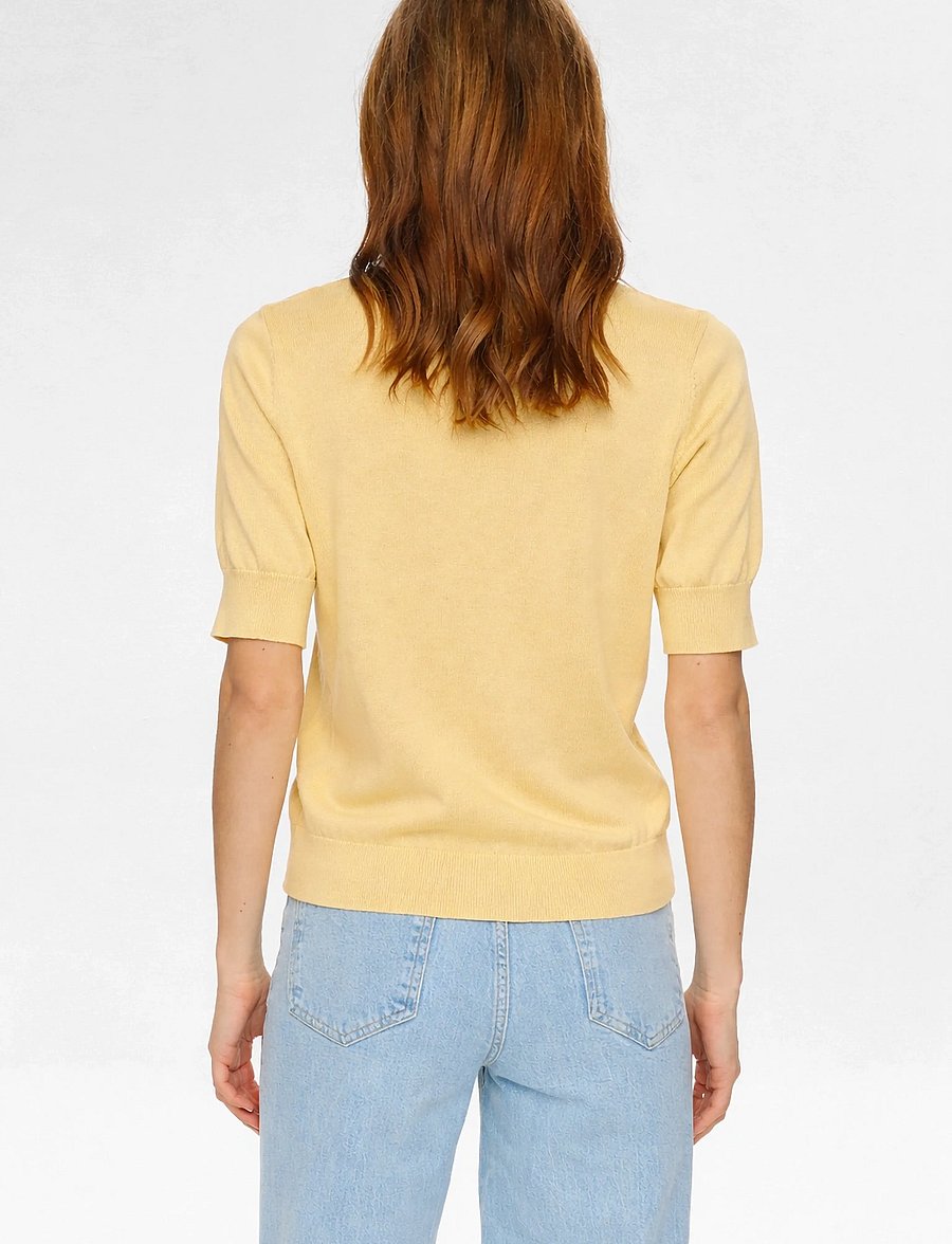 Nümph - NUGLIMMA PULLOVER - striktrøjer - popcorn - 3