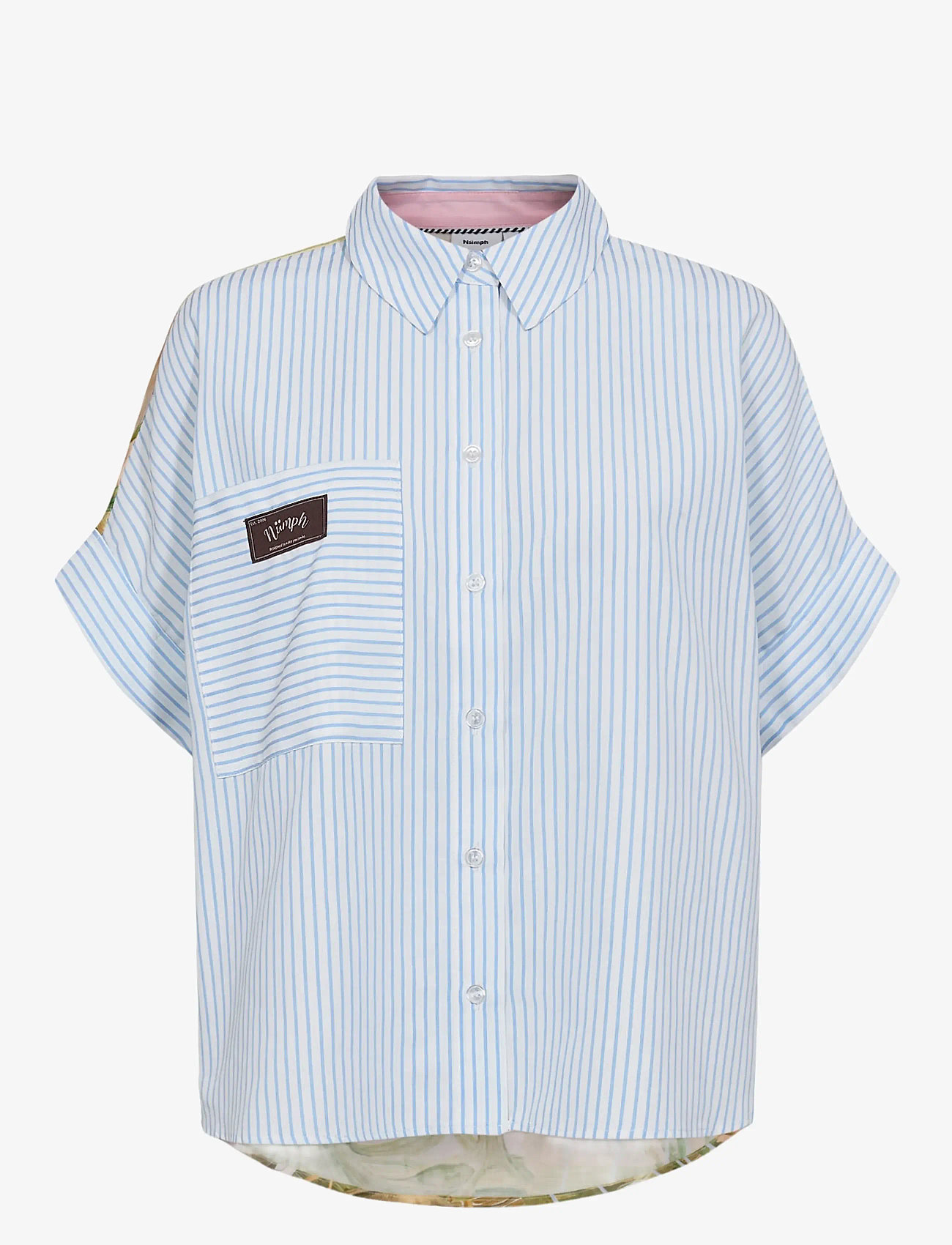 Nümph - NUASHLEY SHIRT - lühikeste varrukatega särgid - airy blue - 1