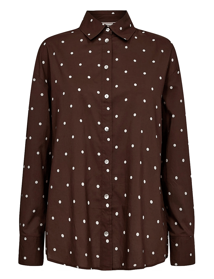 Nümph - NUTRILLO SHIRT - langärmlige hemden - chicory coffee - 1