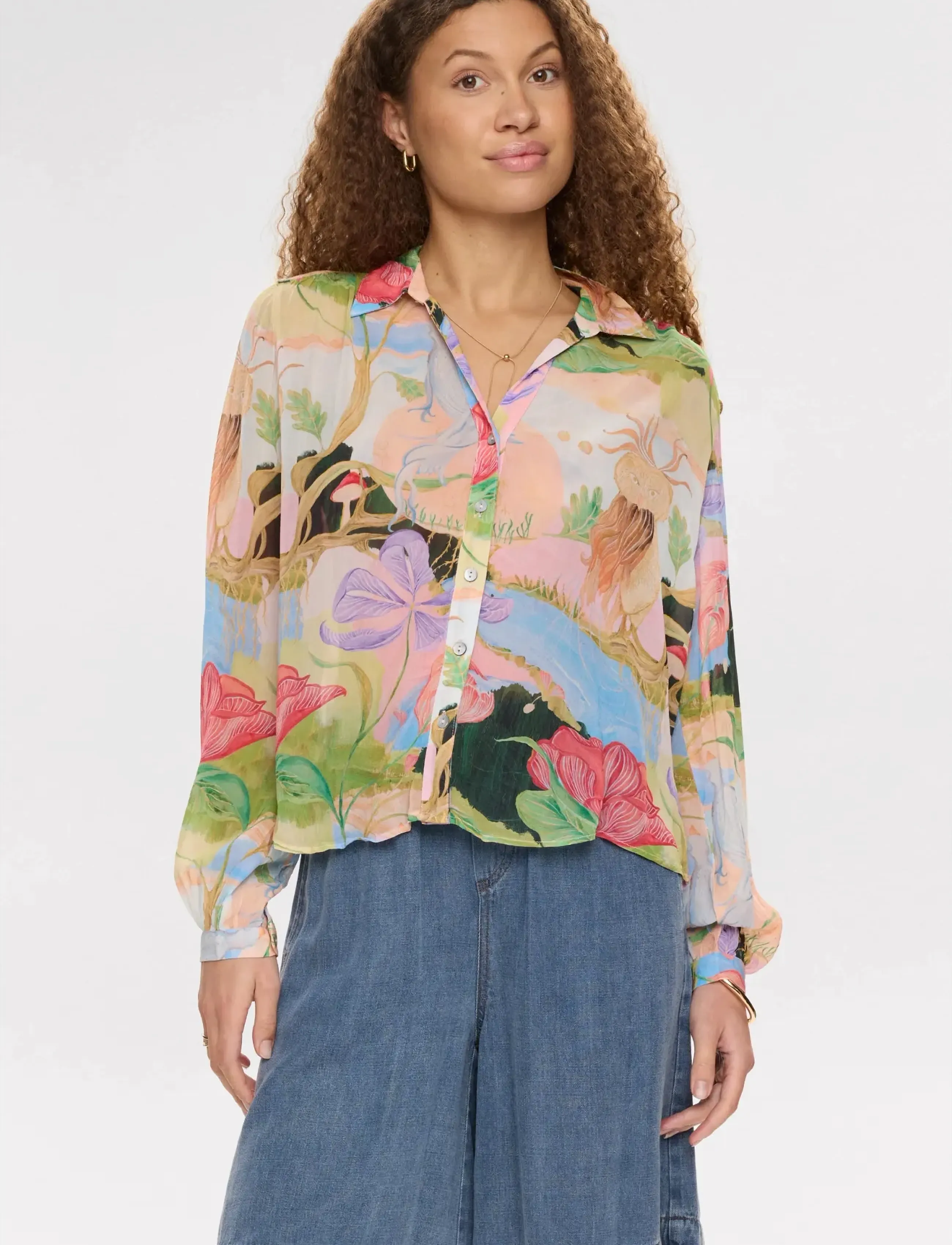 Nümph - NUSHAILYN SHIRT - long-sleeved shirts - airy blue - 3