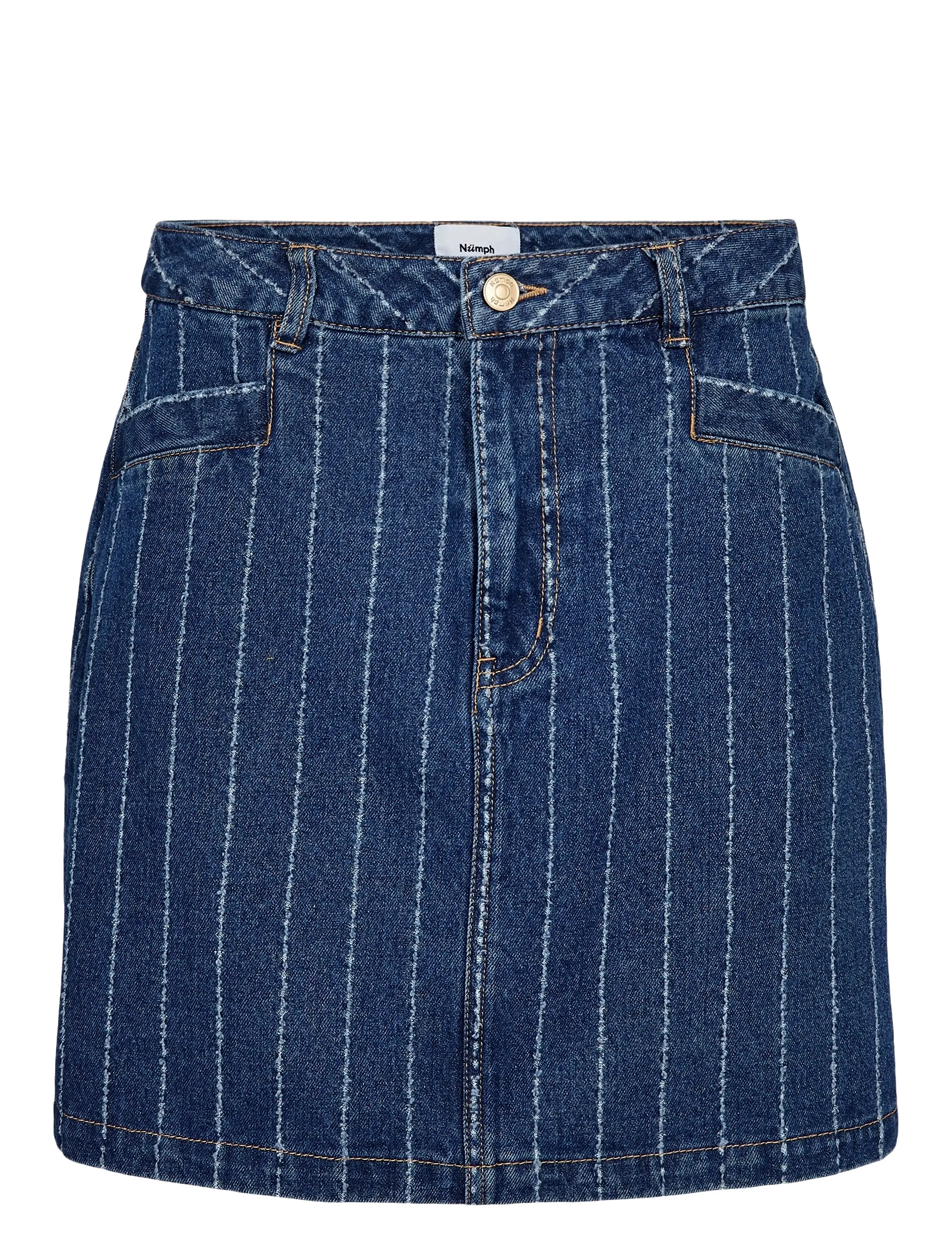 Nümph NUATLANTA SKIRT - Short skirts - MEDIUM BLUE DENIM / blue