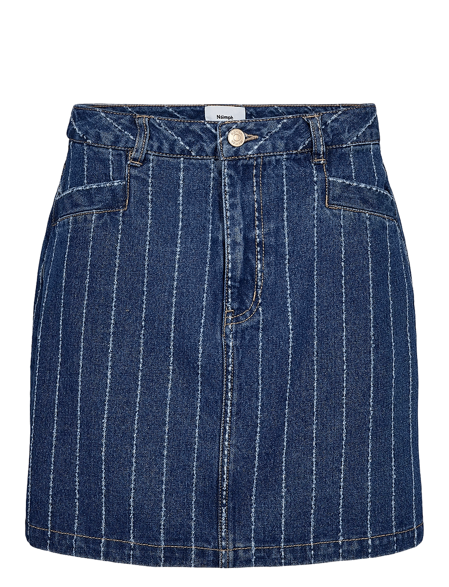 Nümph - NUATLANTA SKIRT - jeansröcke - medium blue denim - 0
