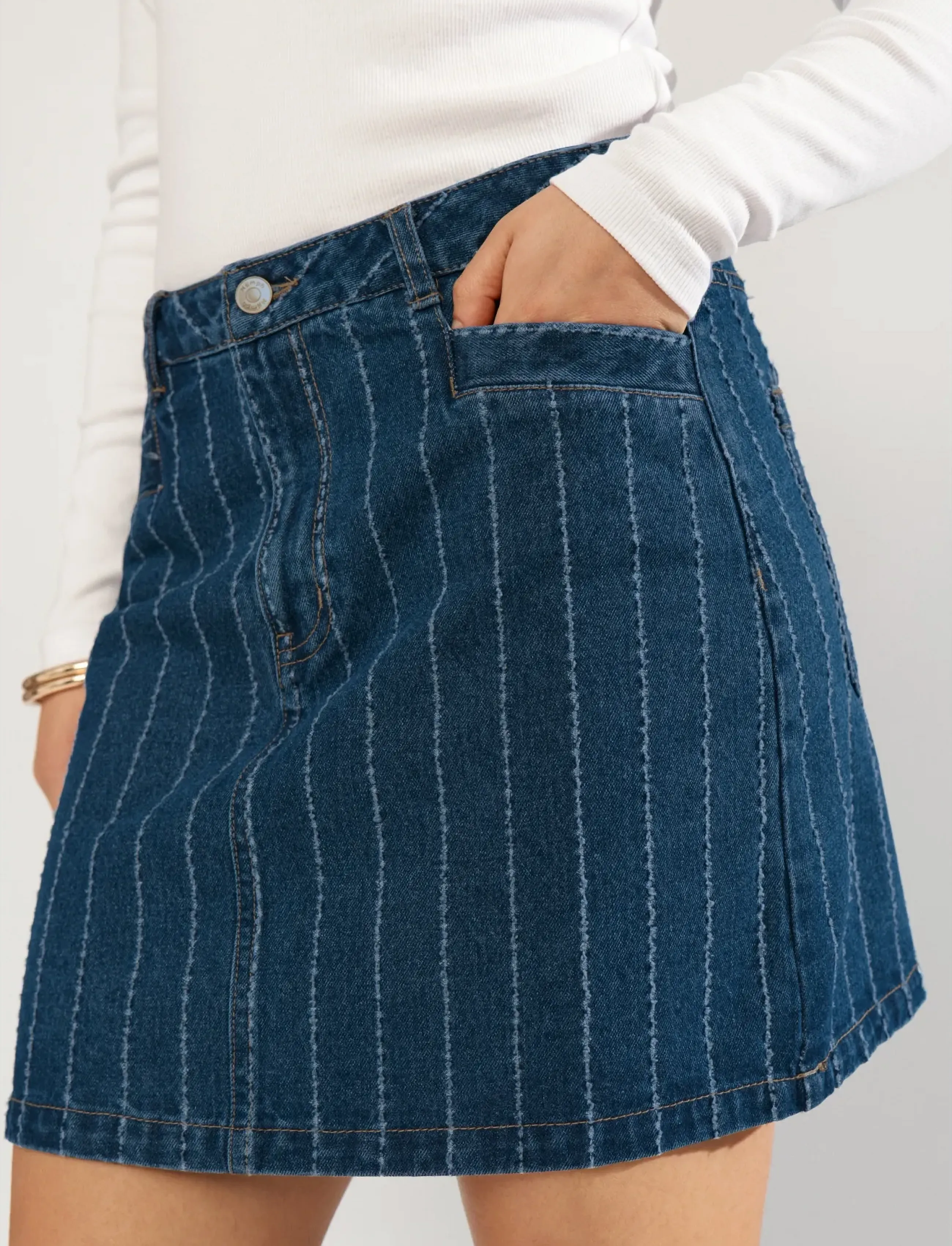 Nümph - NUATLANTA SKIRT - jeanskjolar - medium blue denim - 2
