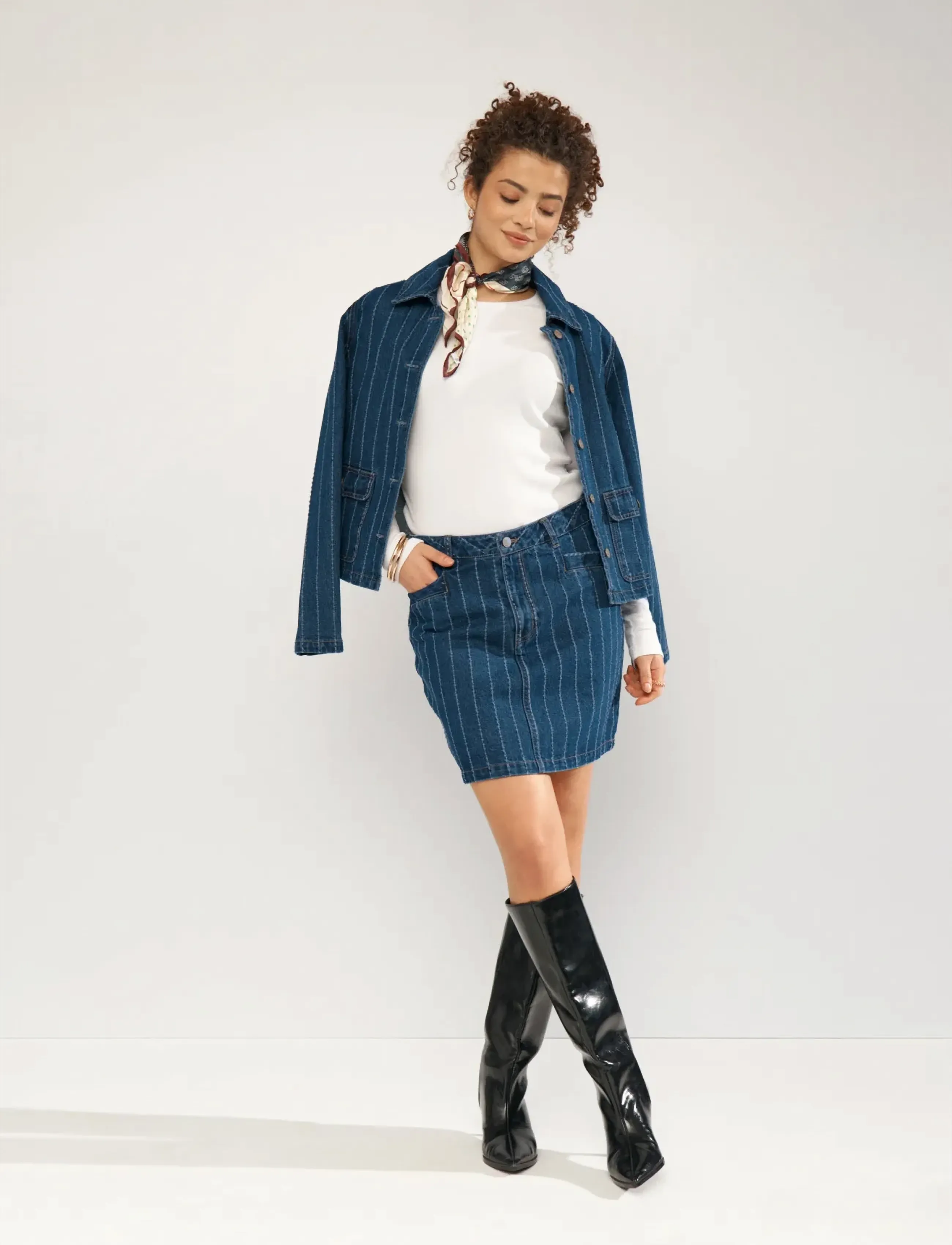 Nümph - NUATLANTA SKIRT - jeanskjolar - medium blue denim - 4