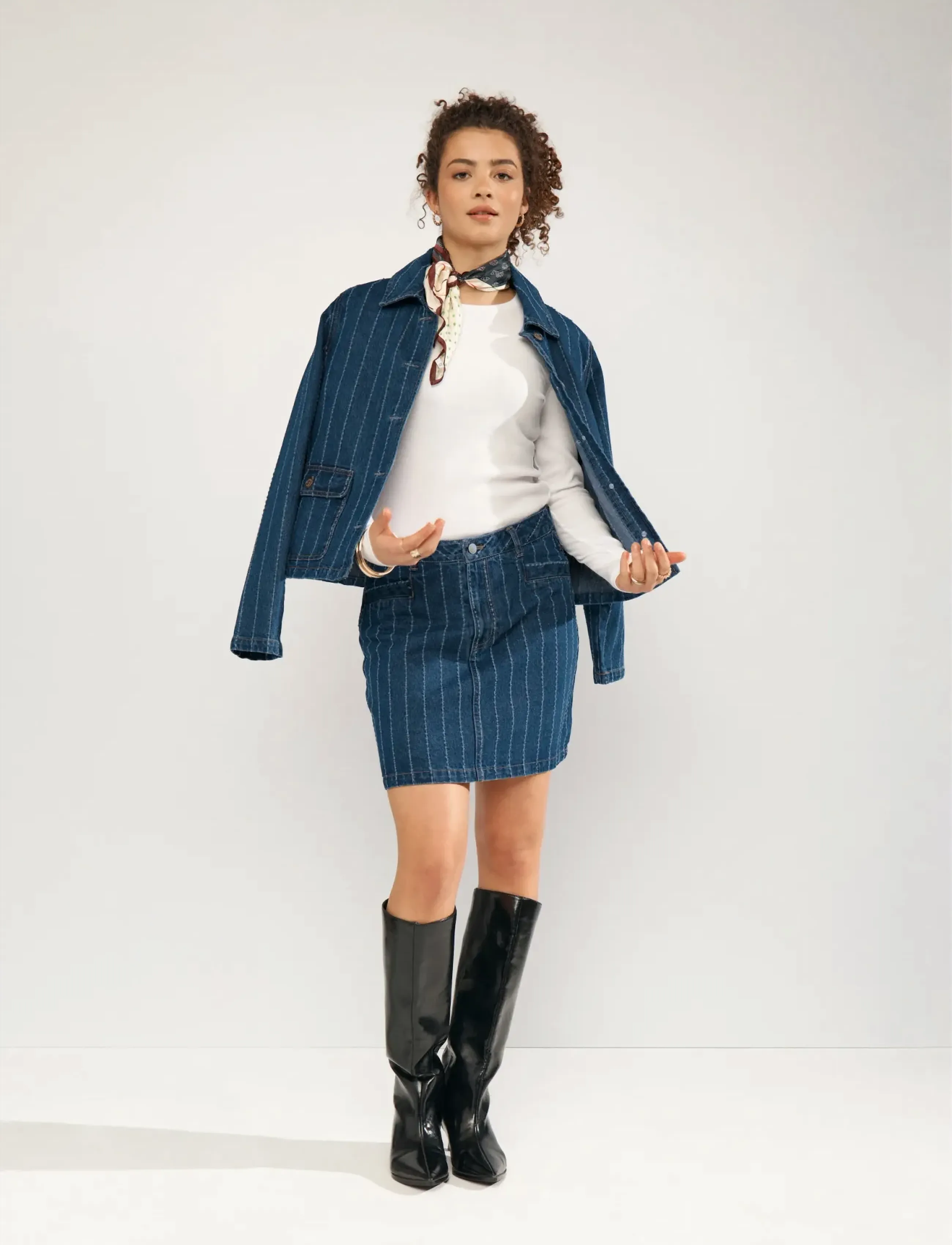 Nümph - NUATLANTA SKIRT - jeanskjolar - medium blue denim - 5