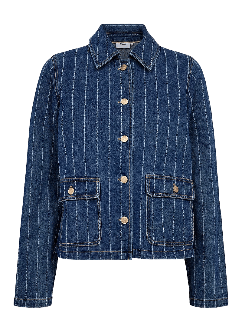 Nümph - NUATLANTA JACKET - frühlingsjacken - medium blue denim - 1