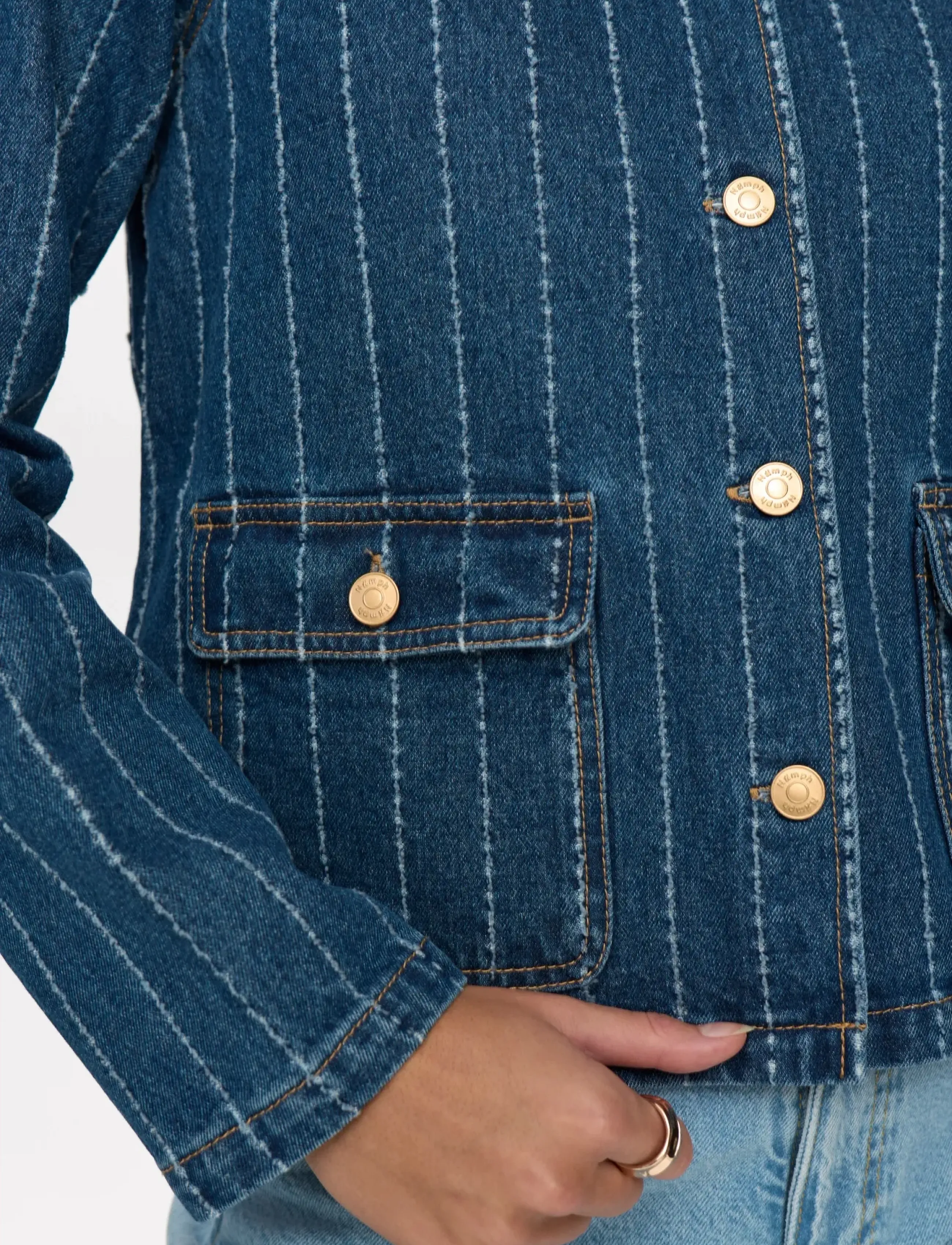 Nümph - NUATLANTA JACKET - spring jackets - medium blue denim - 5