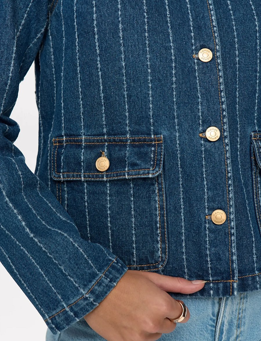 Nümph - NUATLANTA JACKET - frühlingsjacken - medium blue denim - 5