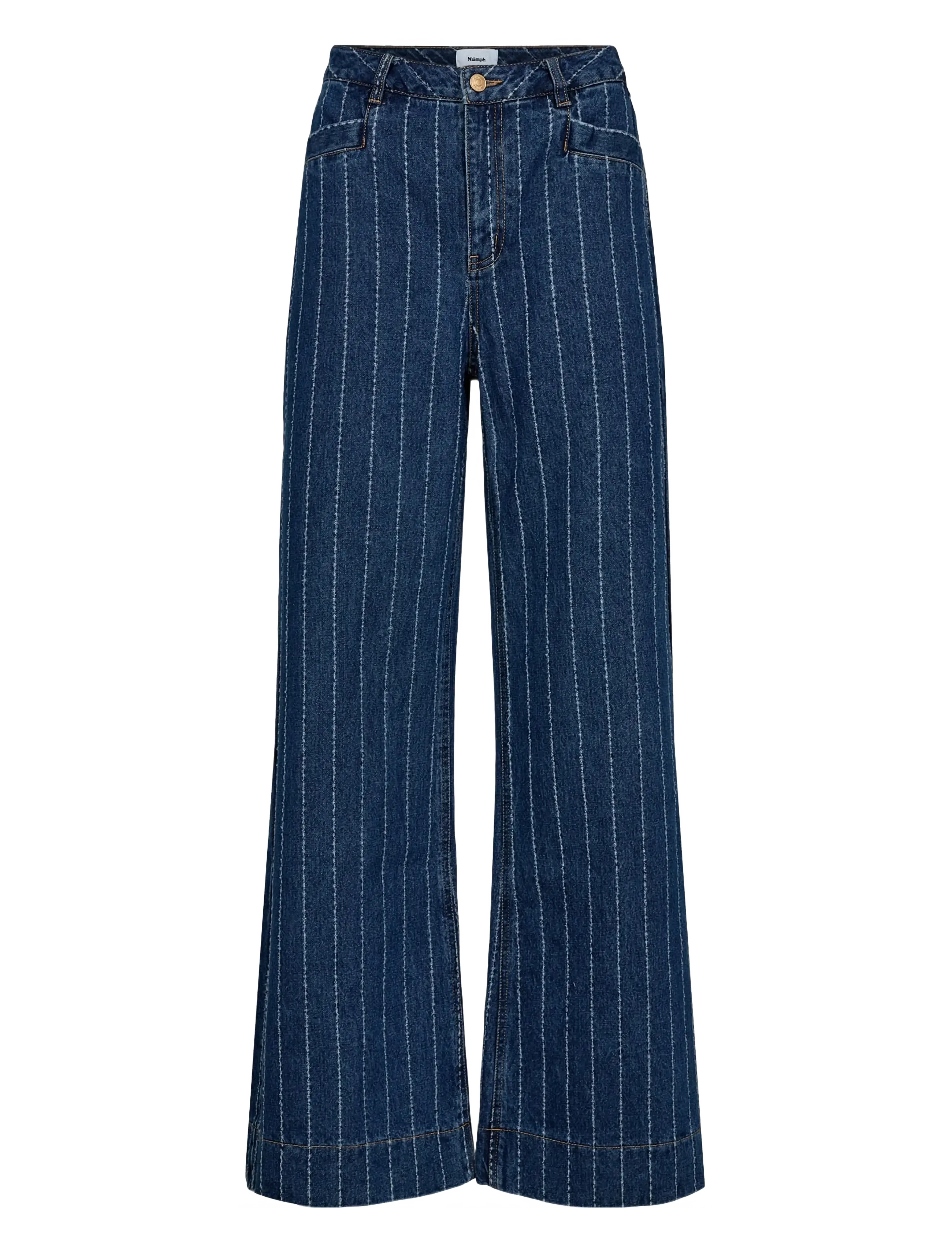 Nümph NUATLANTA HIGH RISE JEANS - Transitional Layering - MEDIUM BLUE DENIM / blue