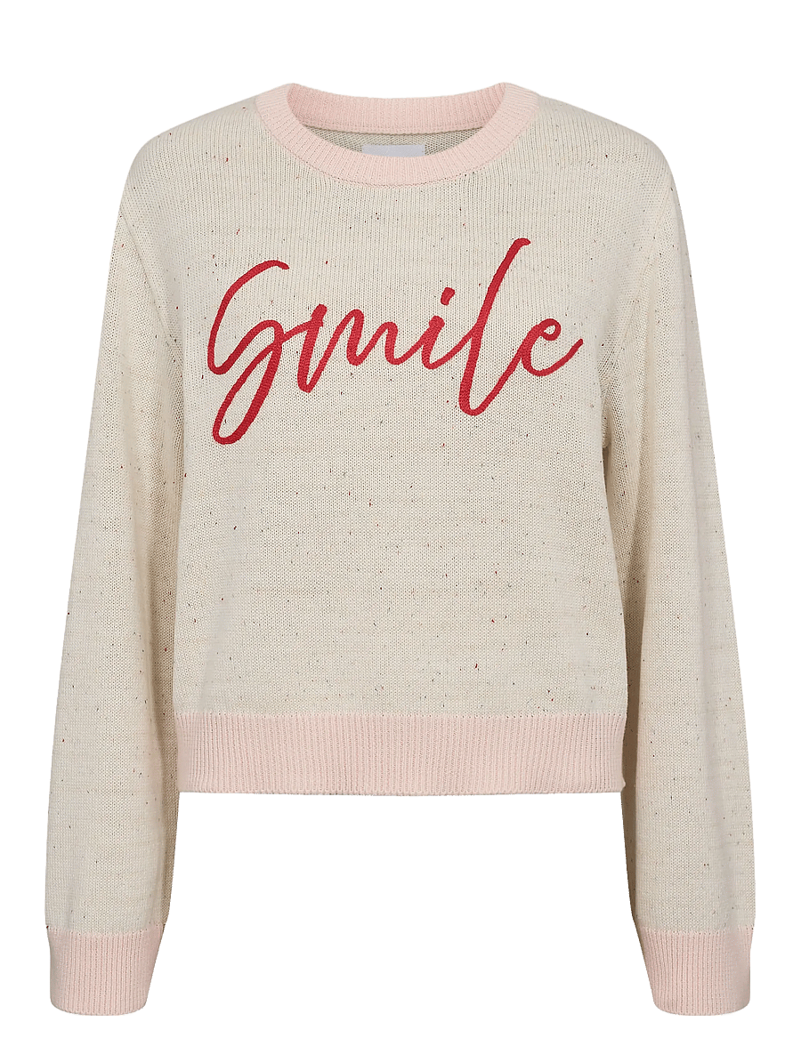 Nümph - NUHAPPY PULLOVER - pullover - pristine - 1
