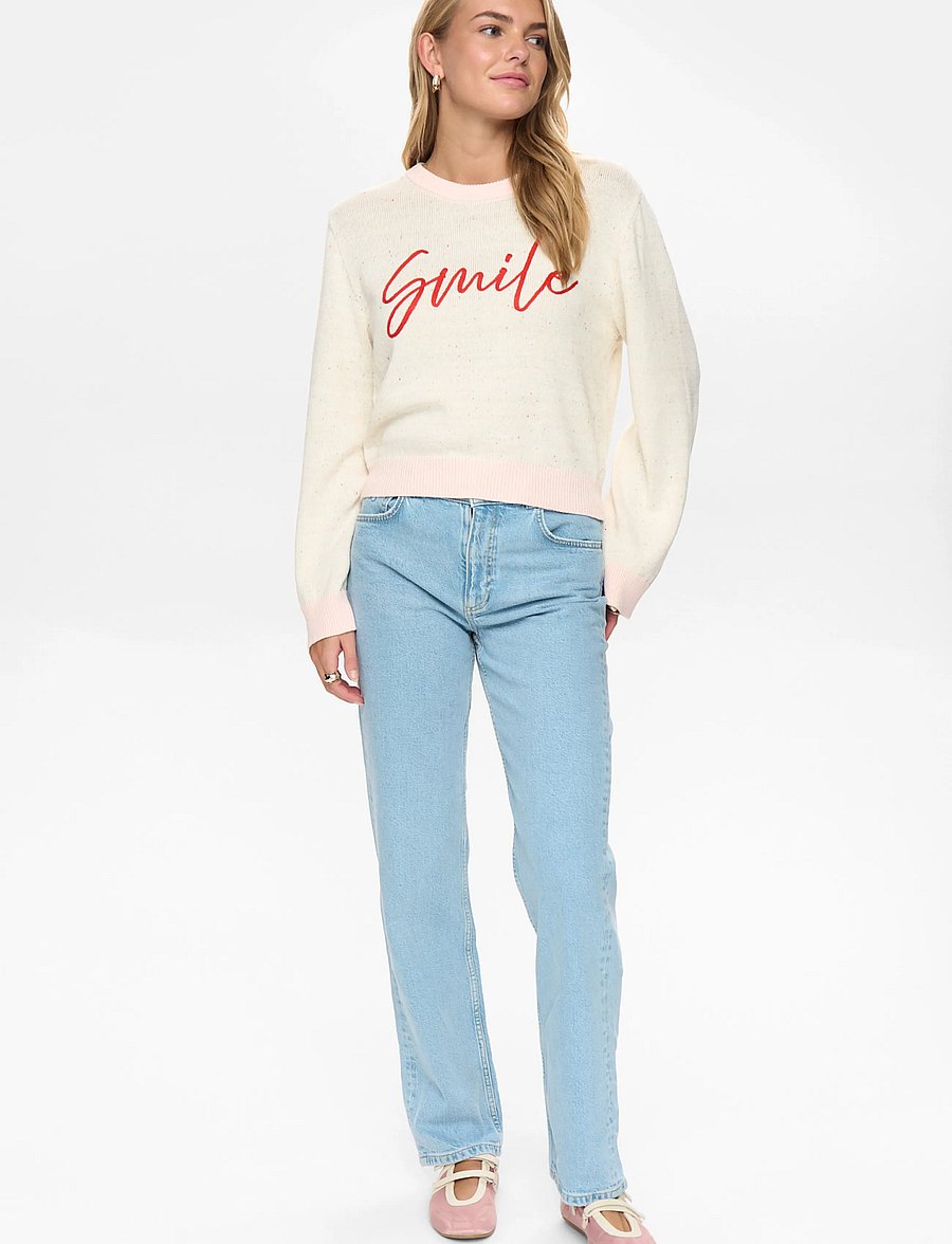 Nümph - NUHAPPY PULLOVER - pullover - pristine - 0