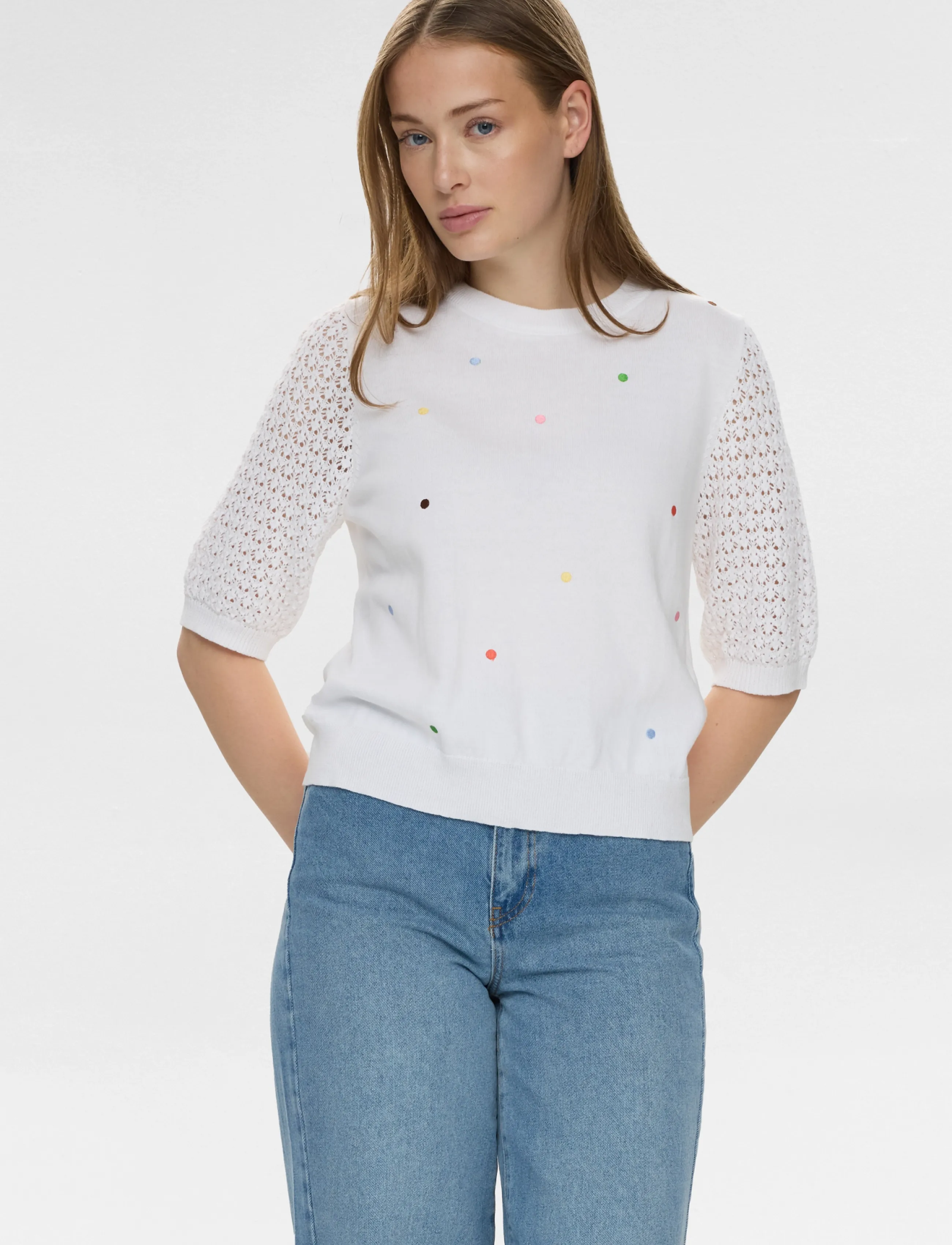 Nümph - NULULO PULLOVER - trøjer - cloud dancer - 4