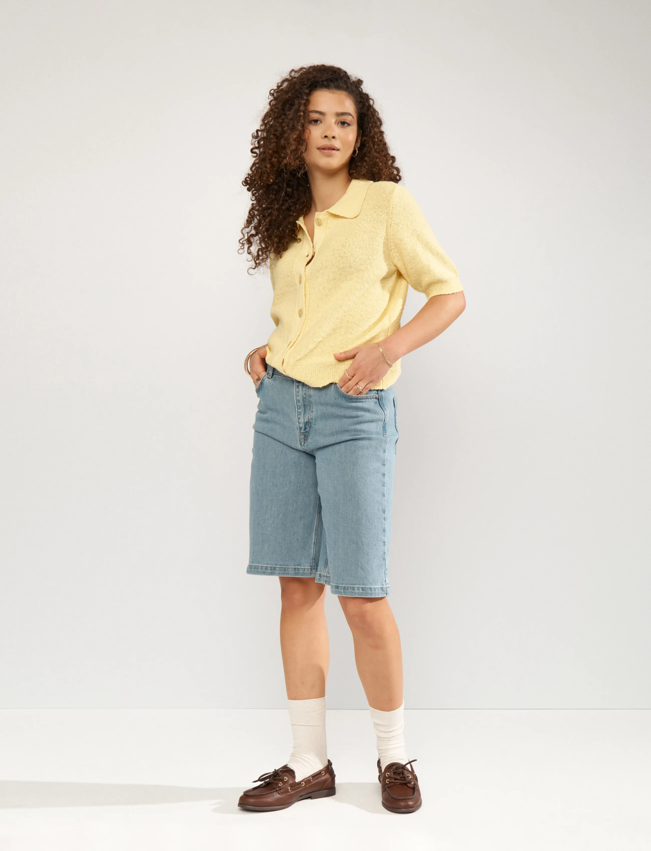 Nümph - NUBARCELONA SHORTS B3010 - light blue denim - 3